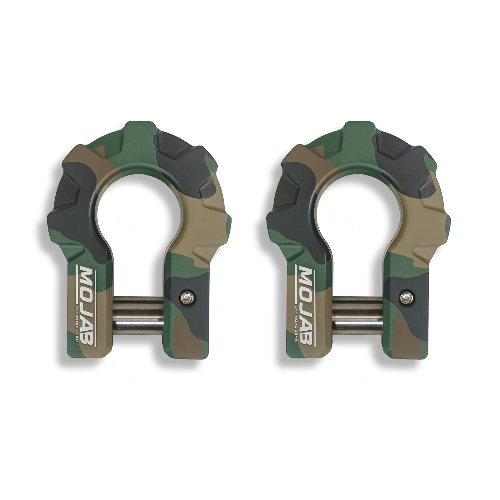 MOJAB 3/4" Extreme Duty Aluminum D-Shackle Set (9T) | Ceramic Coated | Lifetime Warranty