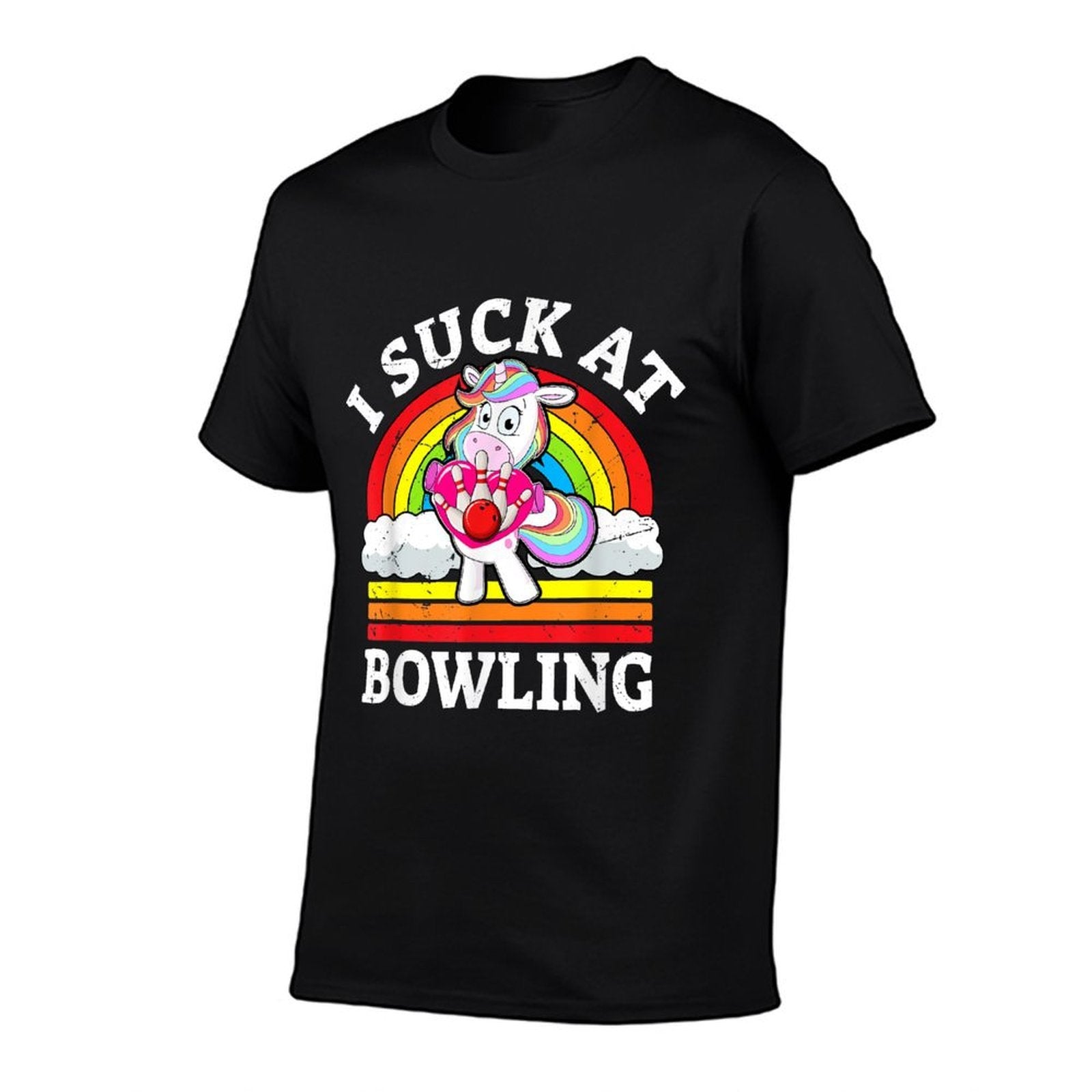 I Suck At Bowling - Bad Losing At Bowling - Loser Bowler  Tagless Design T-Shirt
