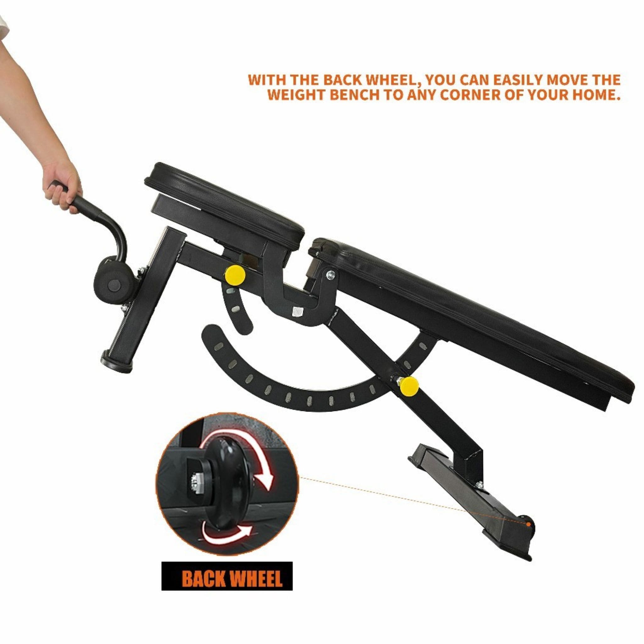 Rovix 1000LBS Multi-Functional Barbell Rack Squat Power Cage With Weight Bench (SAK35822)