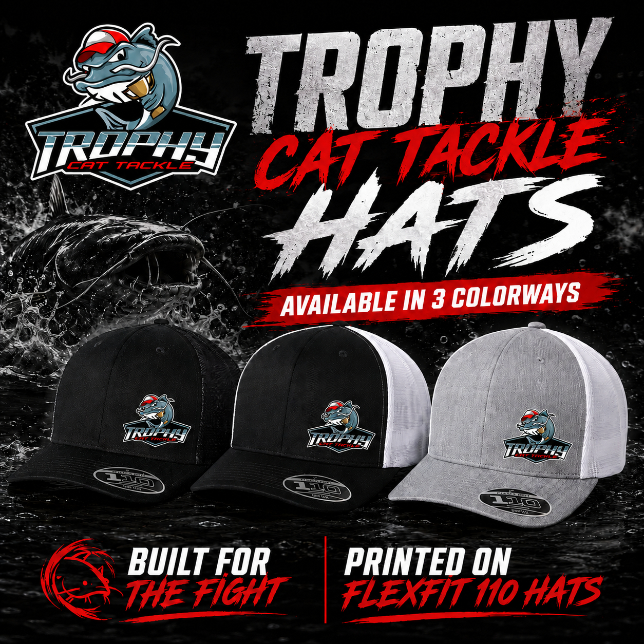 Trophy Cat Tackle FlexFit 110 Hats