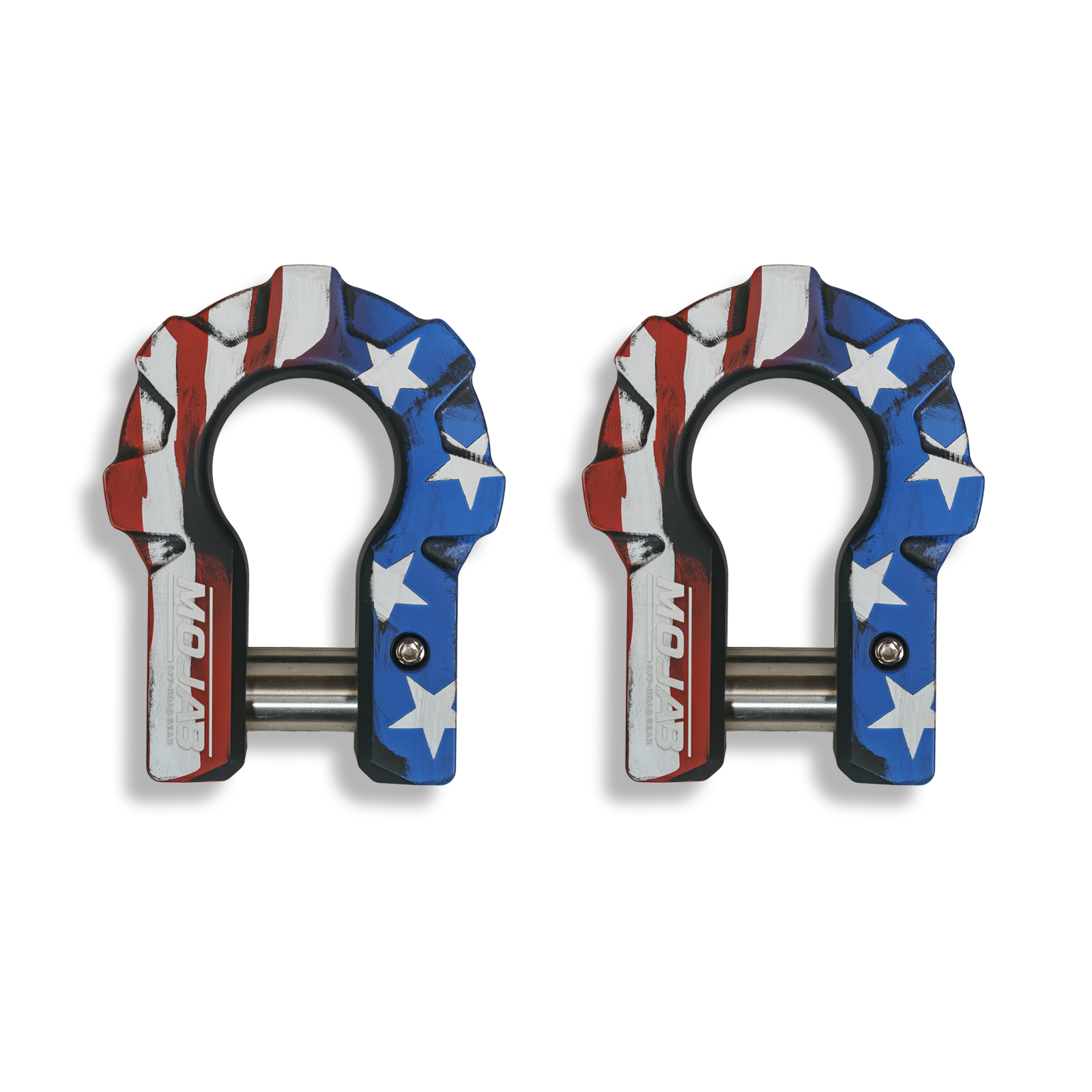 MOJAB 3/4" Extreme Duty Aluminum D-Shackle Set (9T) | Ceramic Coated | Lifetime Warranty
