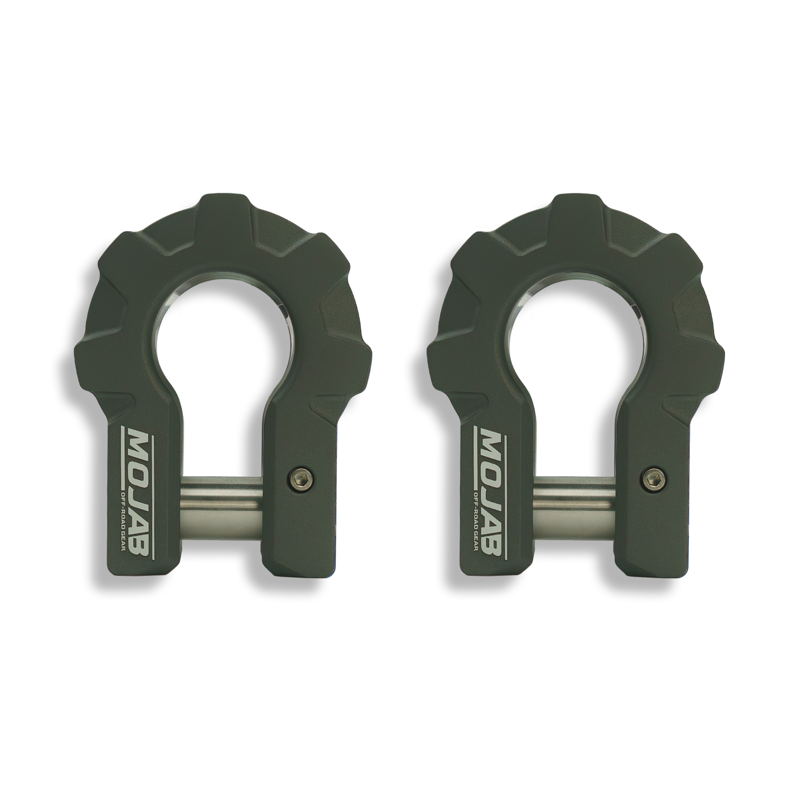 MOJAB 3/4" Extreme Duty Aluminum D-Shackle Set (9T) | Ceramic Coated | Lifetime Warranty
