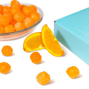 Andy Anand Sugar-Free Sour Orange Hard Candy, 28 pc, 7 oz – Copper-Kettle Boiled, Keto & Diabetic-Friendly, Gluten-Free Gourmet Gift Box