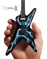 Licensed Dimebag Darrell Signature Lightning Bolt Miniature Guitar Replica