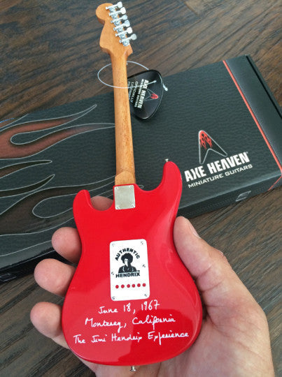 Officially Licensed Jimi Hendrix Mini Fender™ Strat™ Monterey Guitar Model