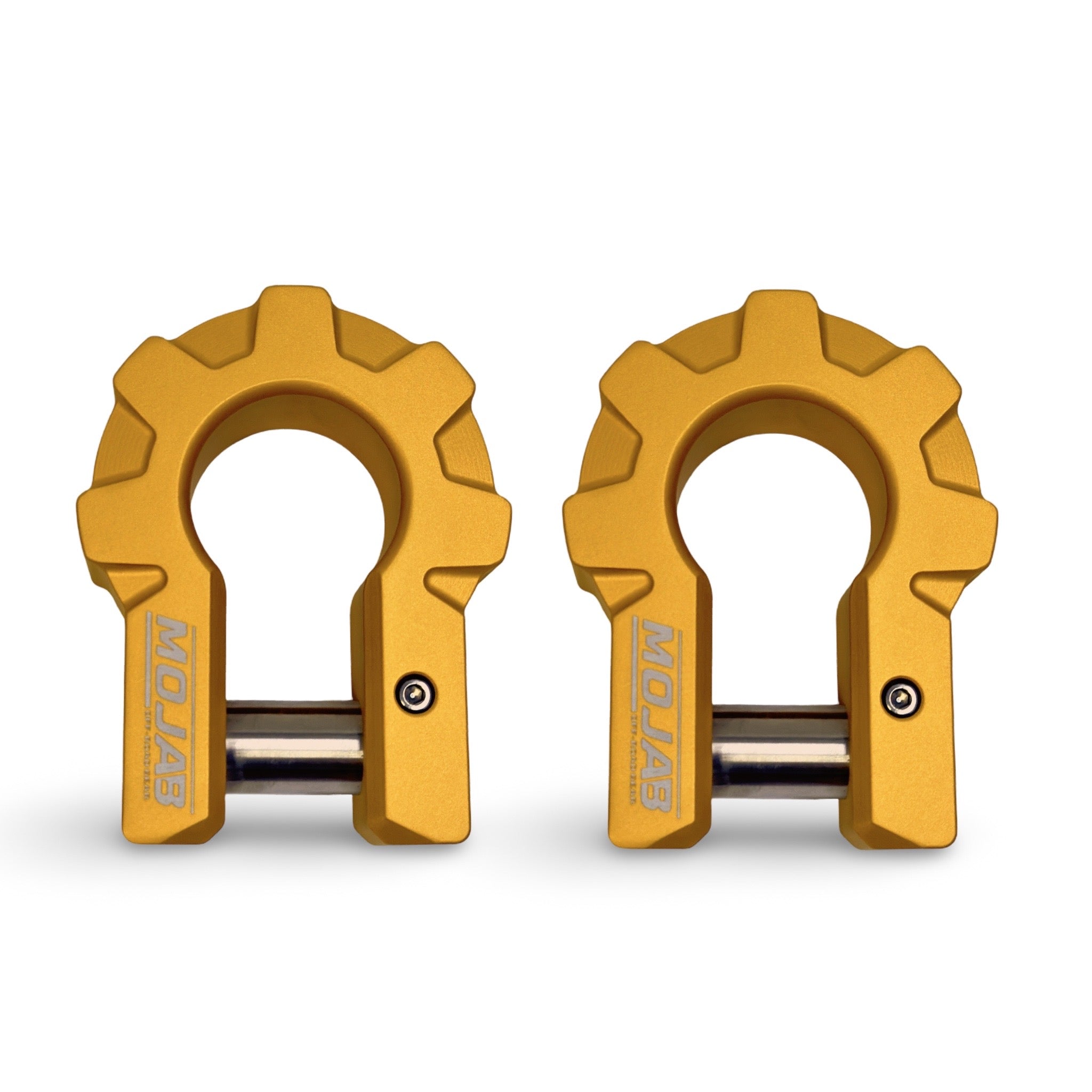 MOJAB 3/4" Extreme Duty Aluminum D-Shackle Set (9T) | Ceramic Coated | Lifetime Warranty