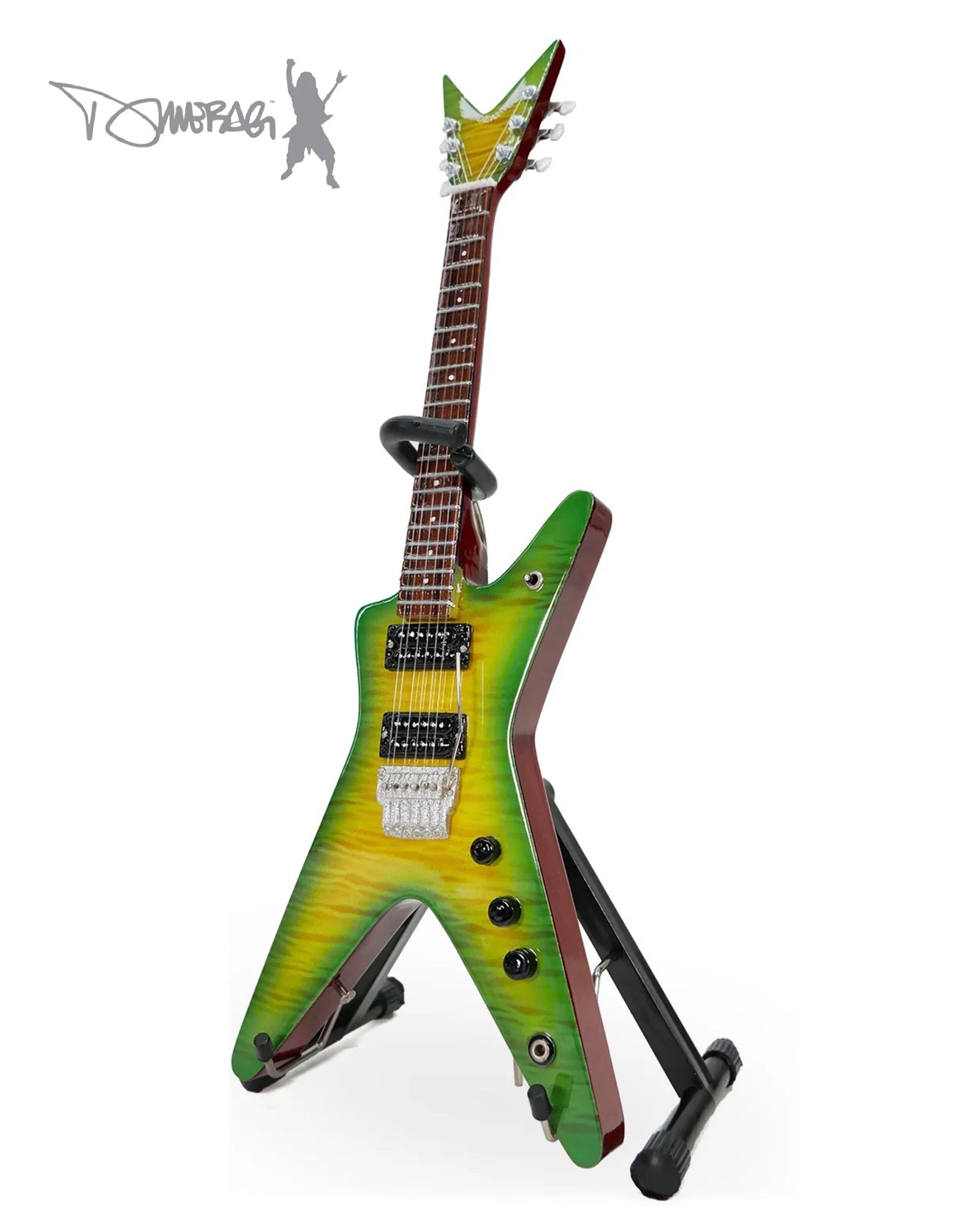 Licensed Dimebag Darrell Signature Slime Dime Miniature Guitar Replica