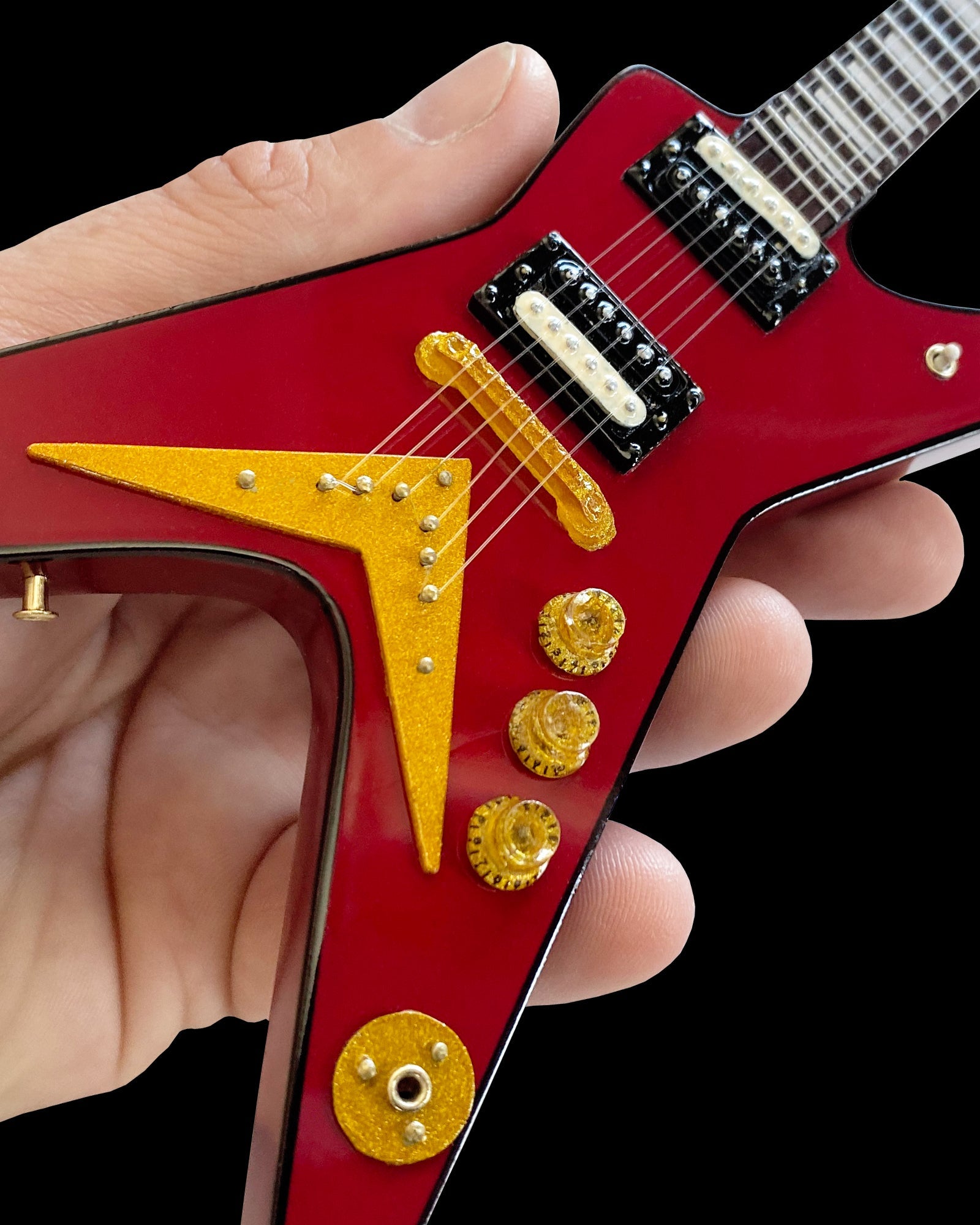 Classic Dean Vintage Red ML Mini Guitar - Officially Licensed