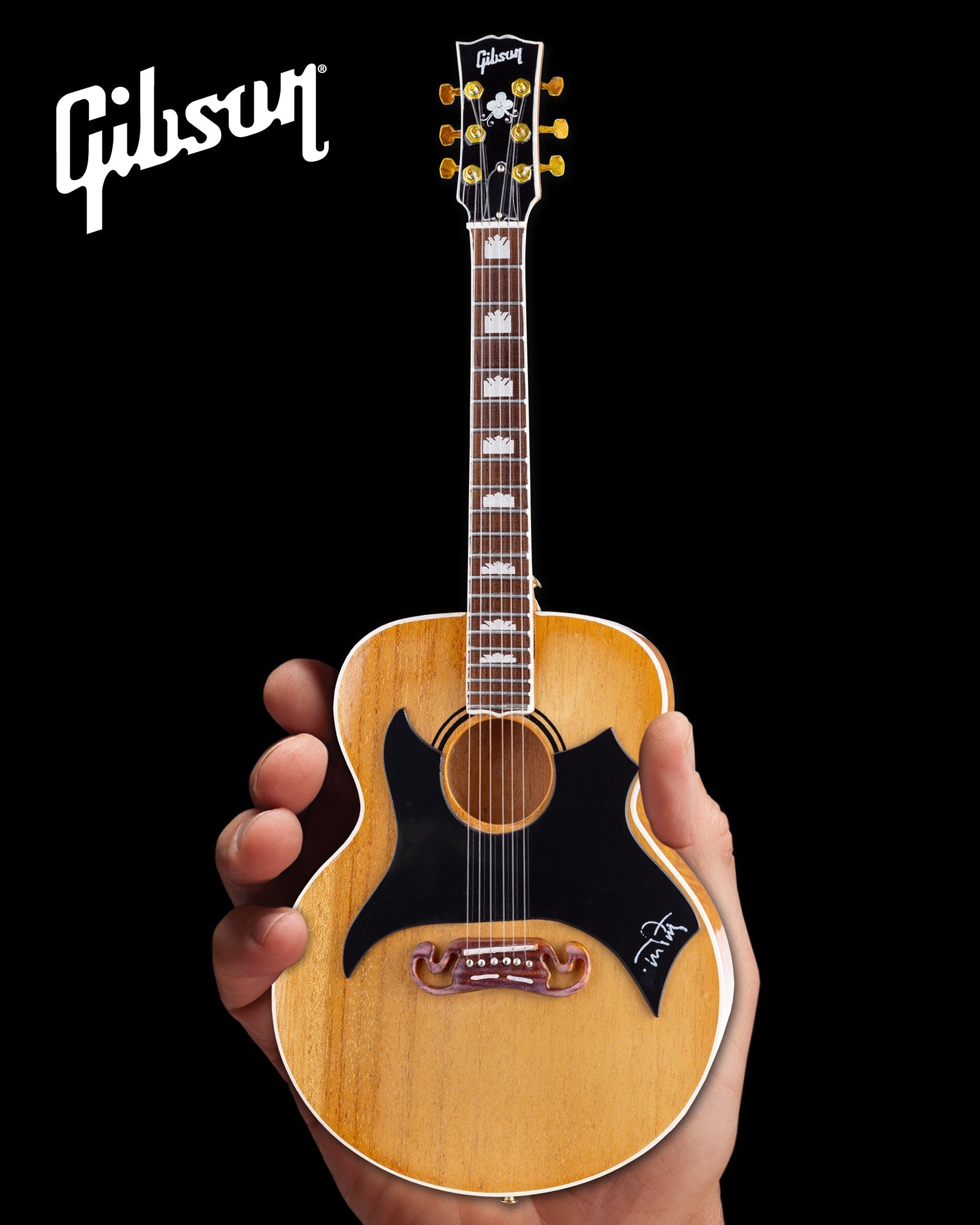 Tom Petty Gibson SJ-200 Wildflower - Antique Natural Miniature Guitar Model