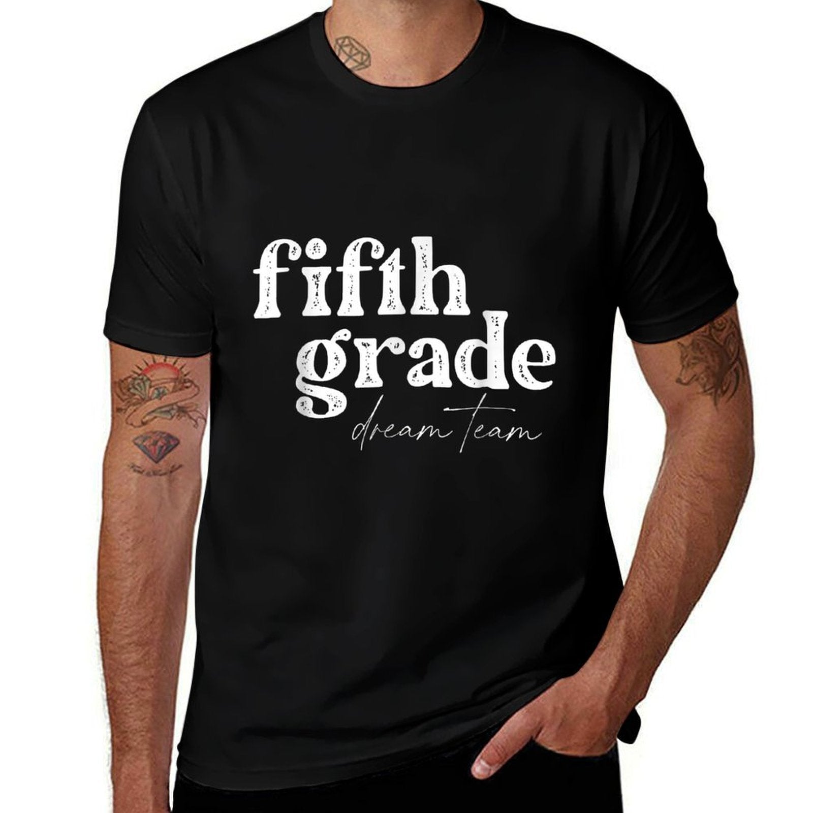 Fifth Grade Dream Team Back to School Students School Great  Relaxed-fit T-Shirt