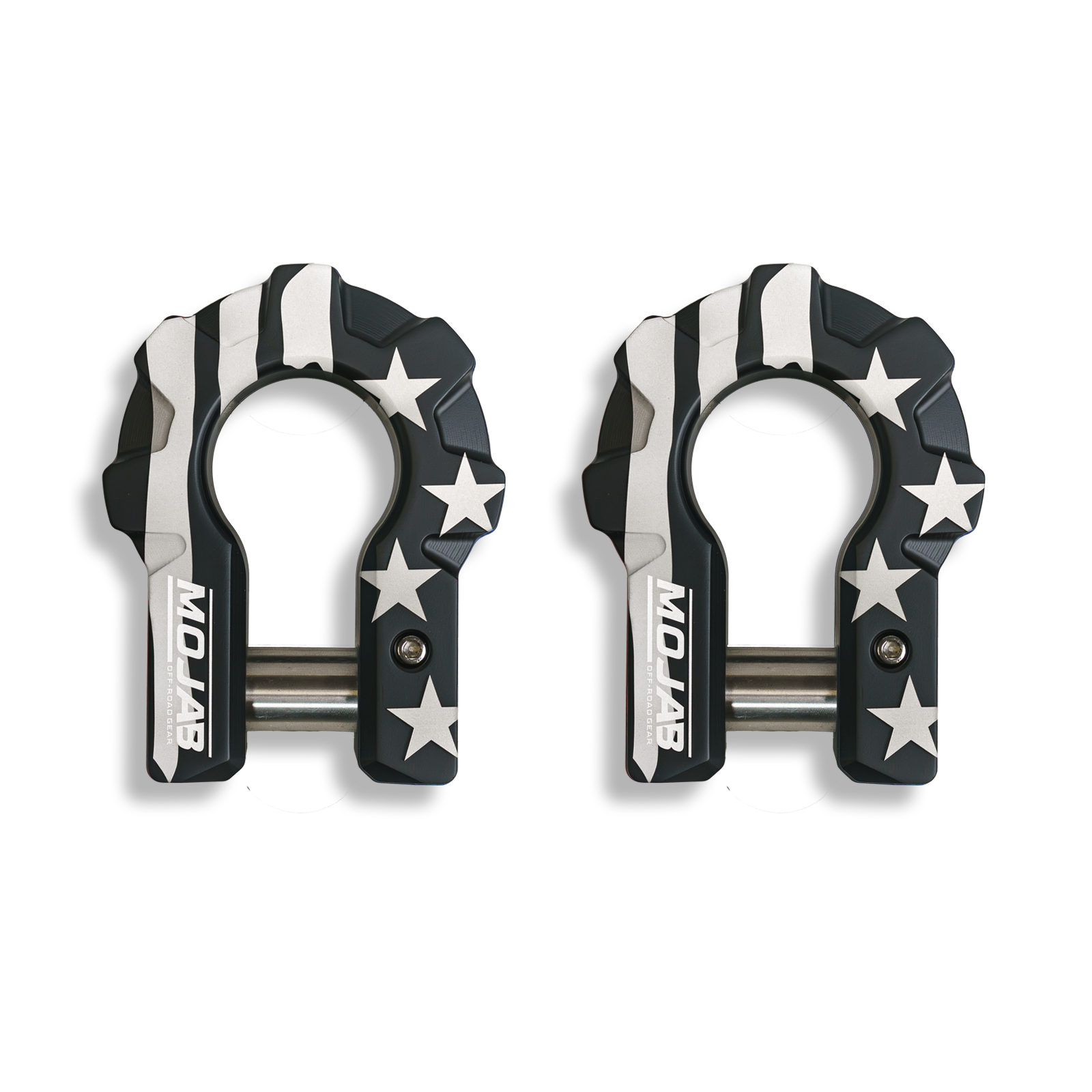MOJAB 3/4" Extreme Duty Aluminum D-Shackle Set (9T) | Ceramic Coated | Lifetime Warranty