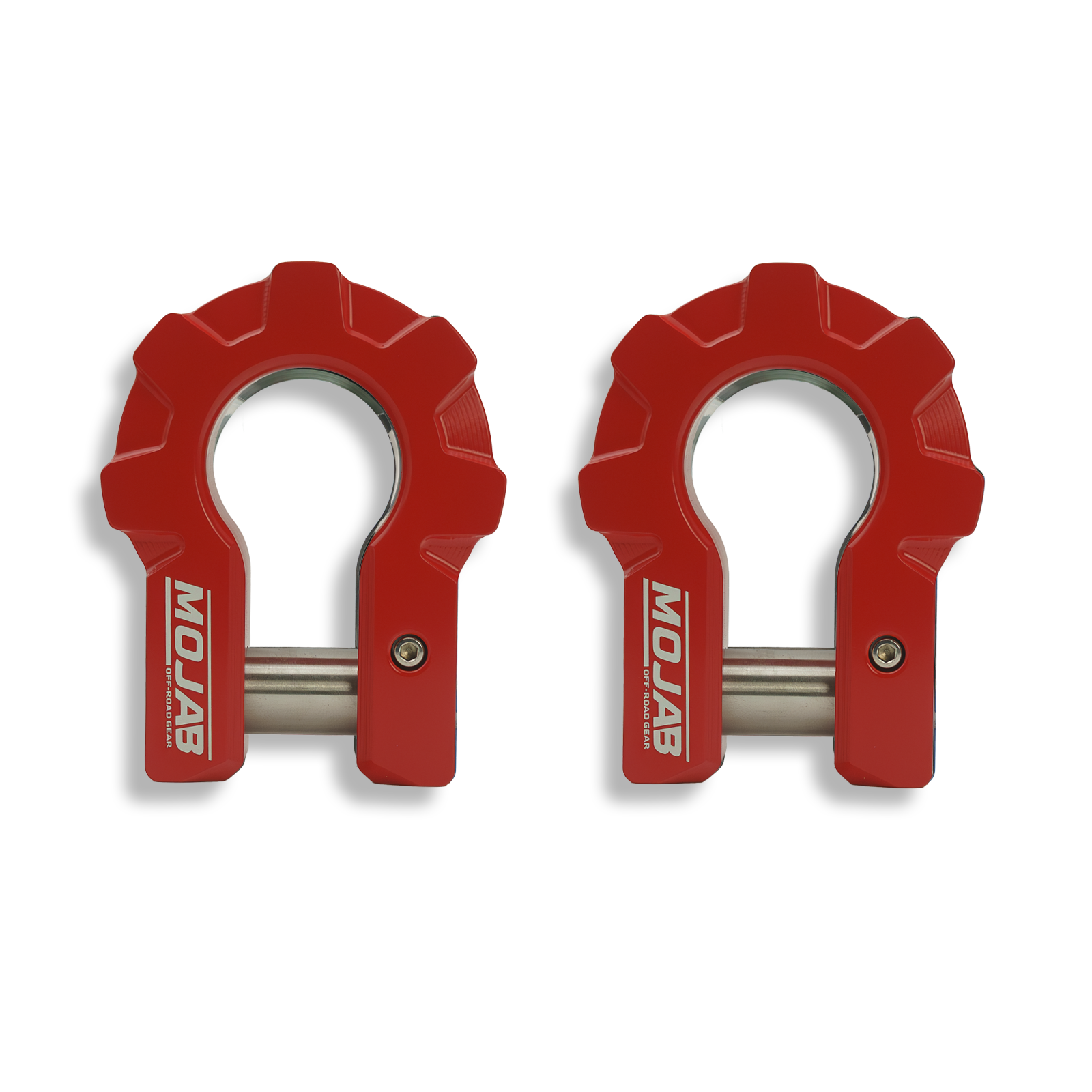 MOJAB 3/4" Extreme Duty Aluminum D-Shackle Set (9T) | Ceramic Coated | Lifetime Warranty