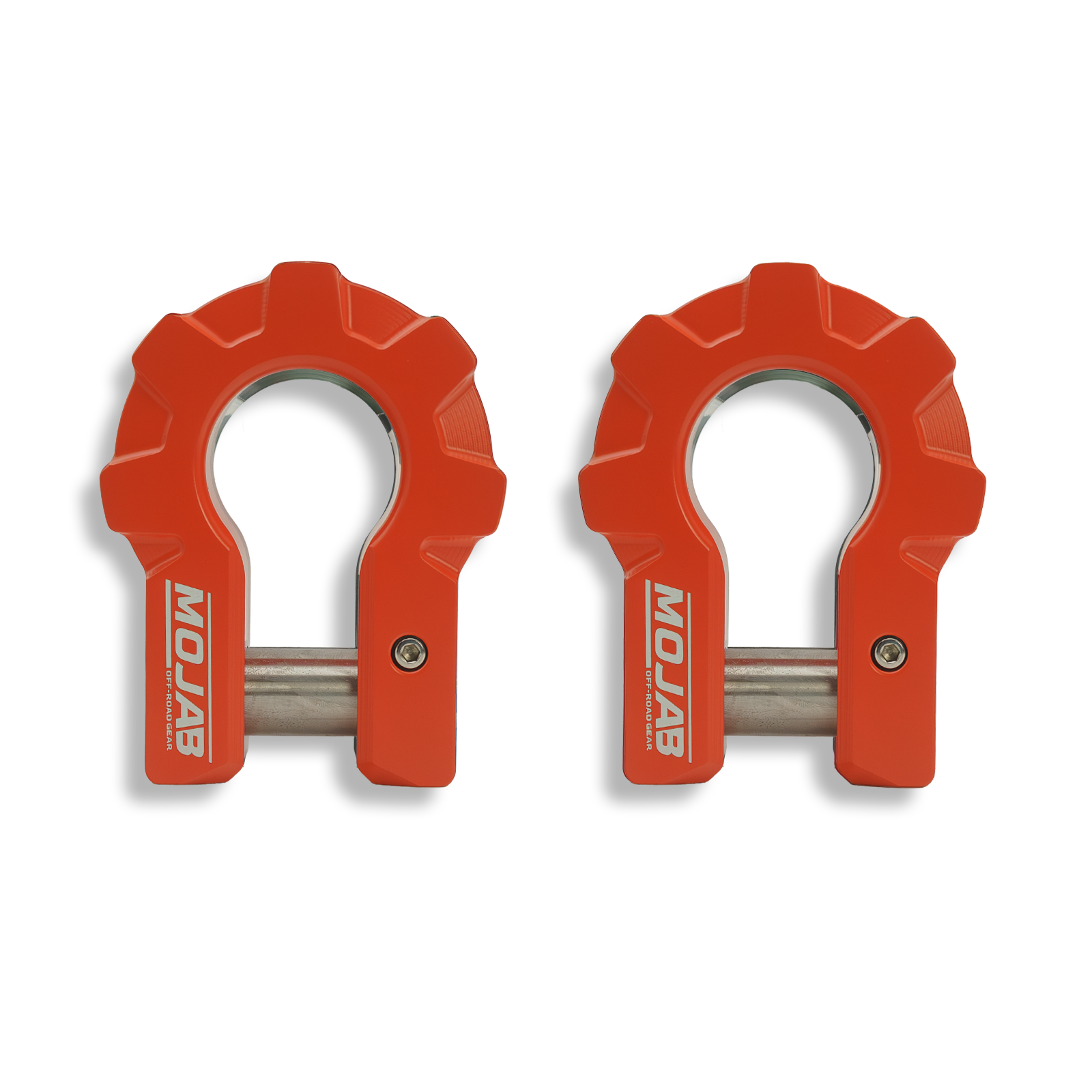 MOJAB 3/4" Extreme Duty Aluminum D-Shackle Set (9T) | Ceramic Coated | Lifetime Warranty
