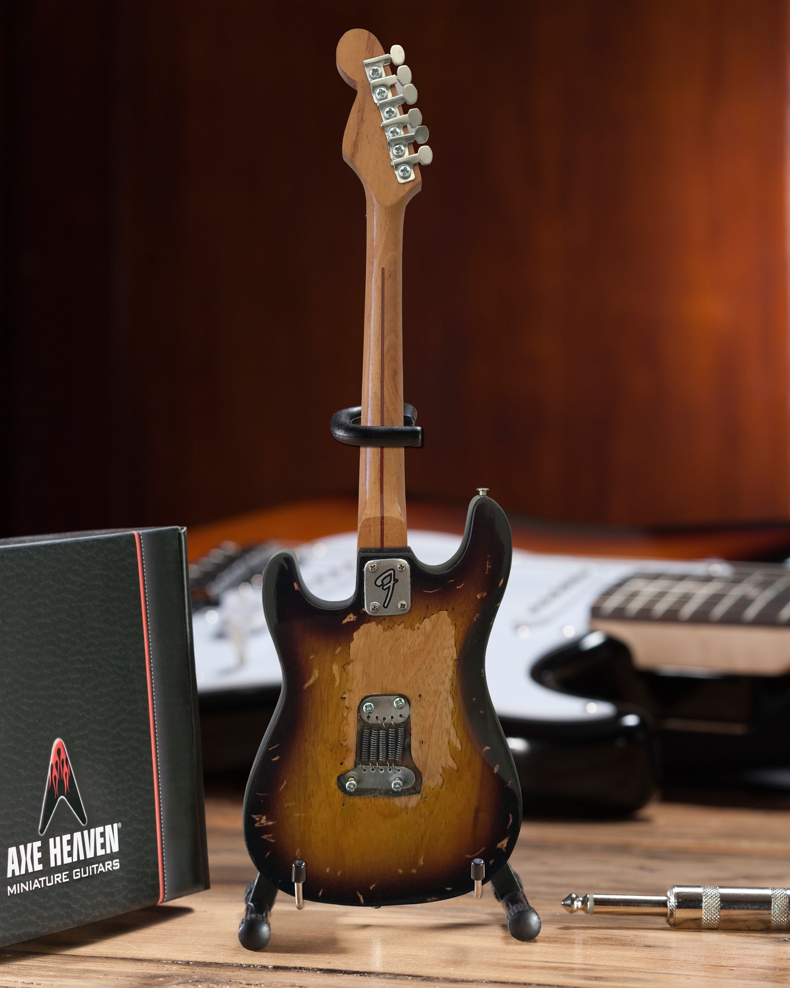 Vintage Distressed Signature Mini Fender™ Strat™ Guitar Replica - Officially Licensed