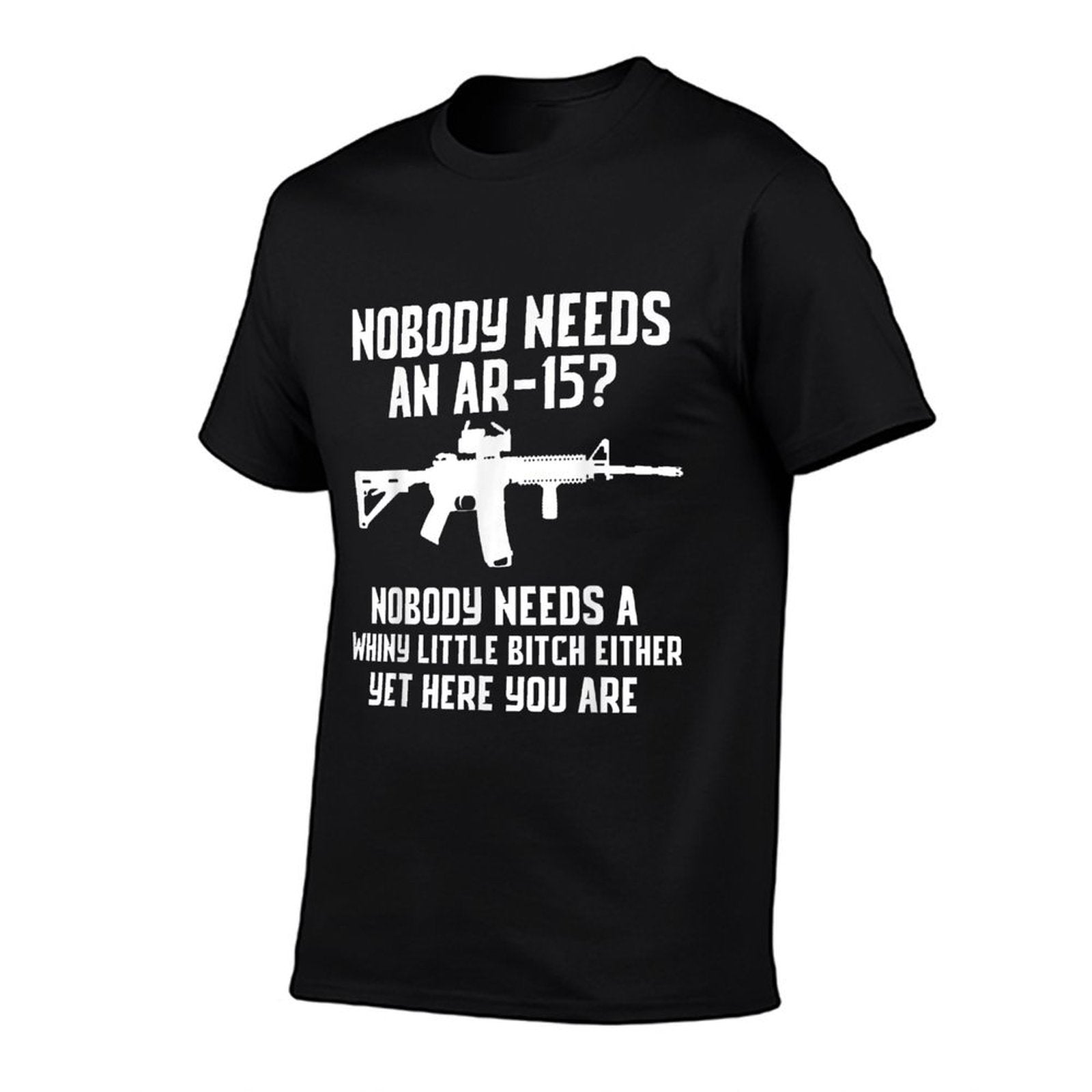 Nobody Needs An AR-15 Funny Pro Gun Red Dot AR  Vintage-inspired T-Shirt