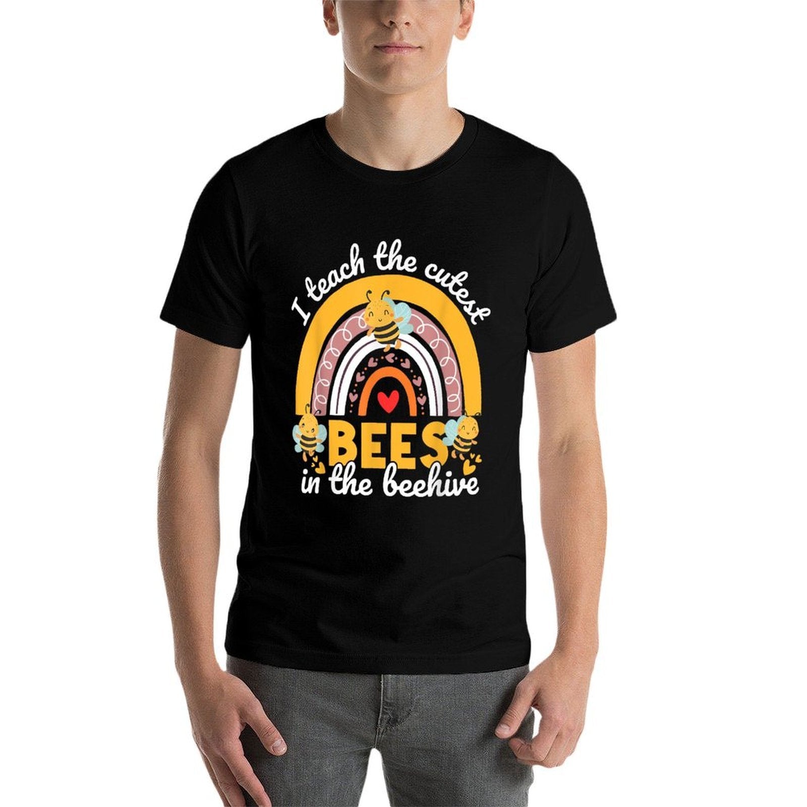 I Teach The Cutest Bees In The Beehive Funny Teachers Day  Stretchy T-Shirt
