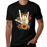 Sign Language ASL Love Needs No Words Special Education Spee  Vintage-inspired T-Shirt