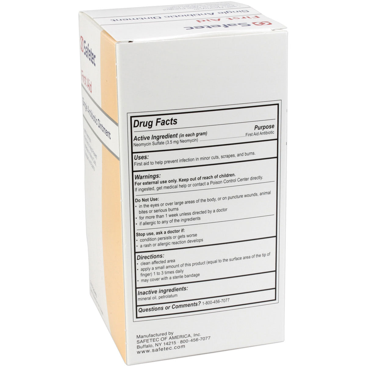 Single Antibiotic (Neomycin) .9gm. Pouch, 144 per box