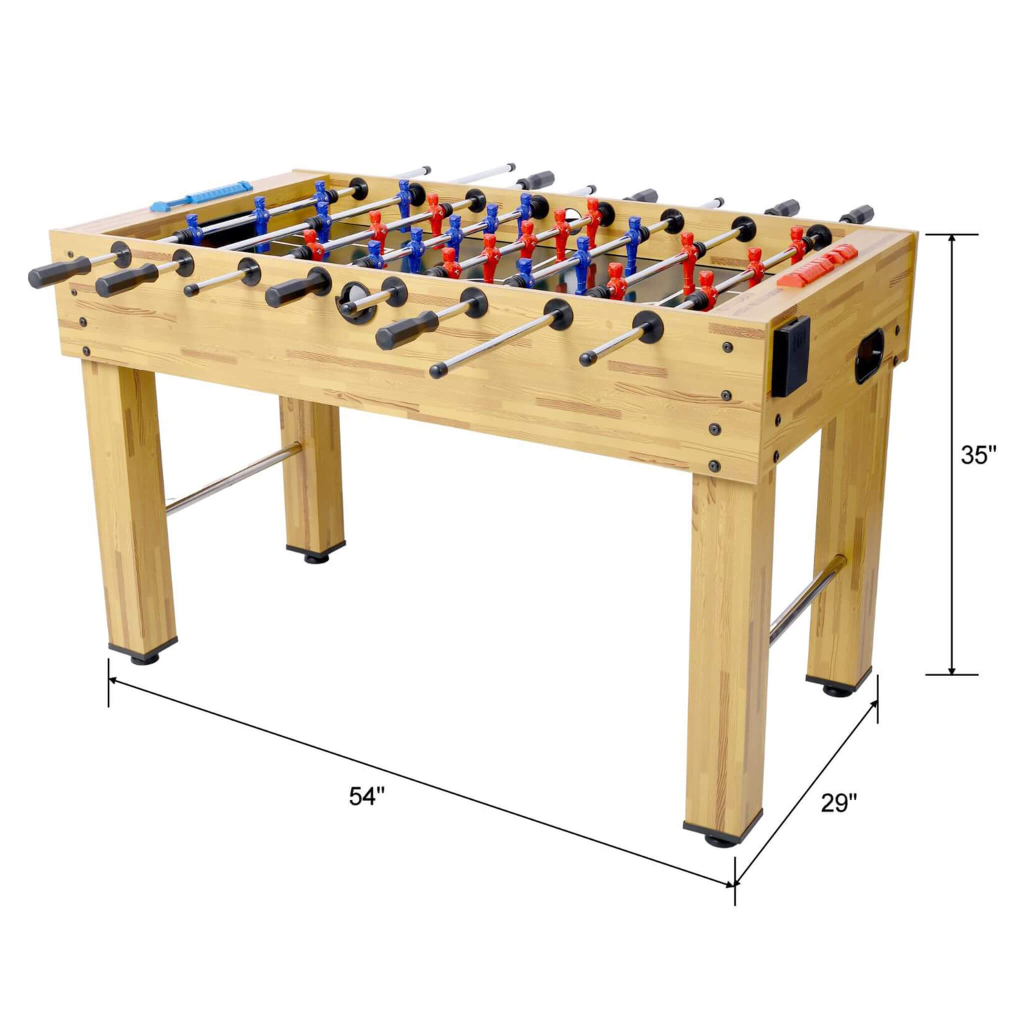 54-Inch Hurricane Light Cherry Foosball Table With Accessories (SAK38651)