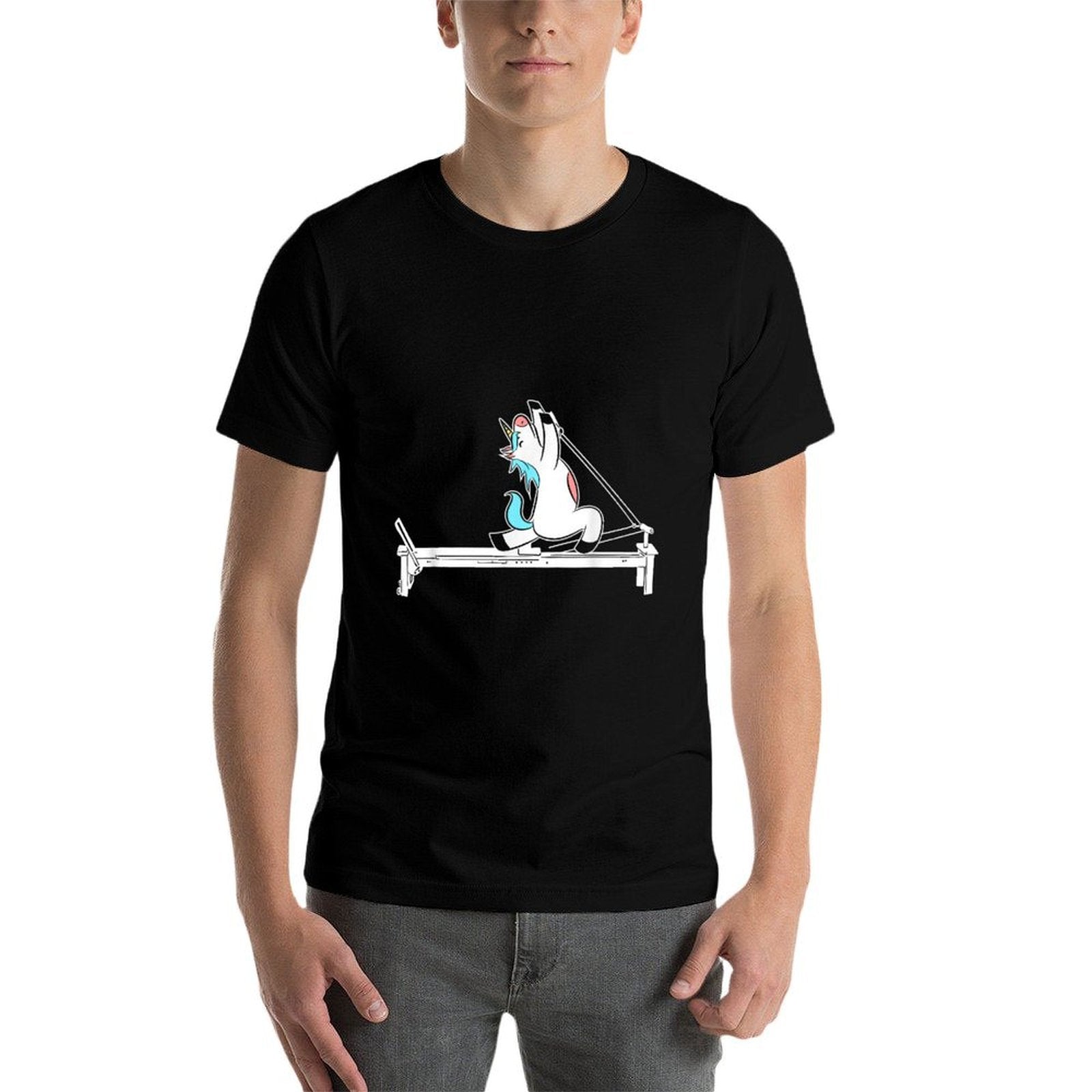 Pilates Unicorn Fitness Exercise Training Meditation  Moisture-wicking T-Shirt