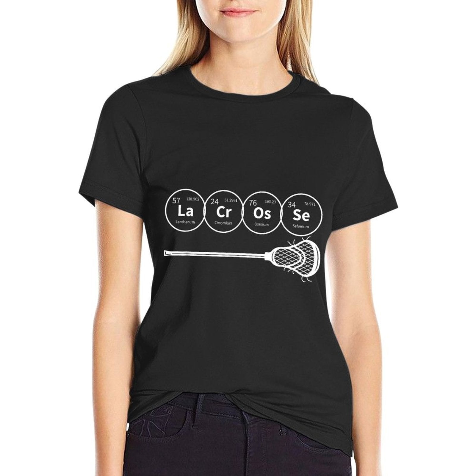 Lacrosse Periodic Table of Elements Chemistry Gift  Trendy Pattern T-Shirt