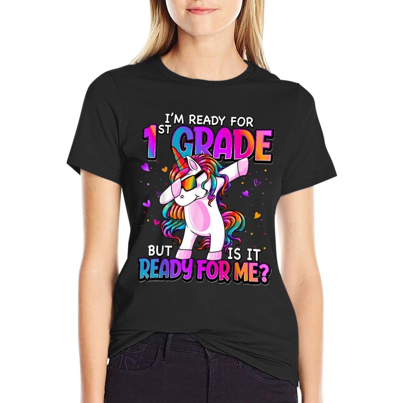 Im Ready For 1st Grade Back To School 1st Grade Girls  Odor-resistant T-Shirt