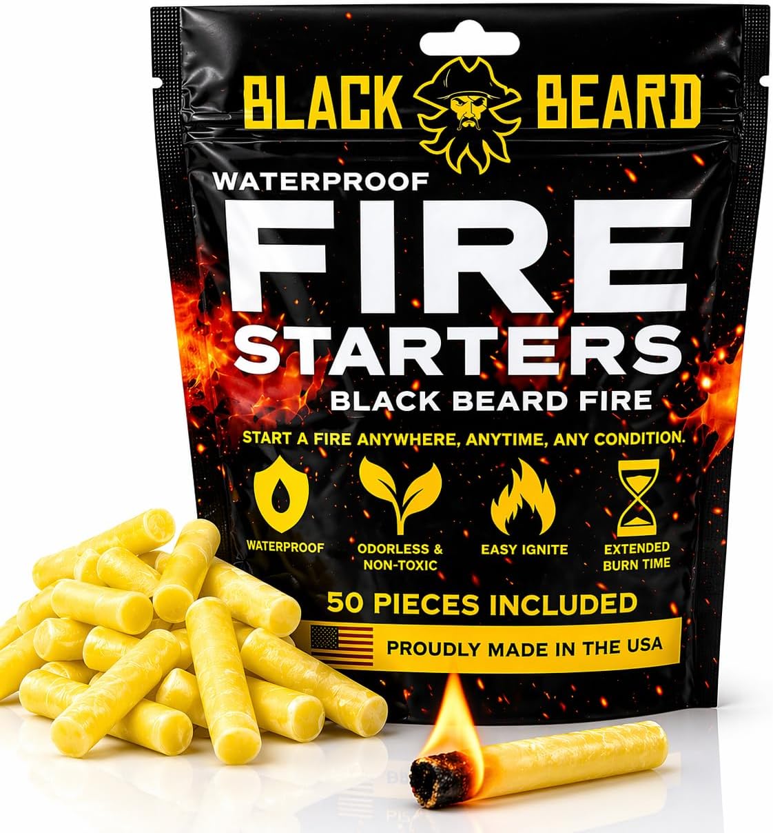Black Beard Fire Plugs "Fire Starter"
