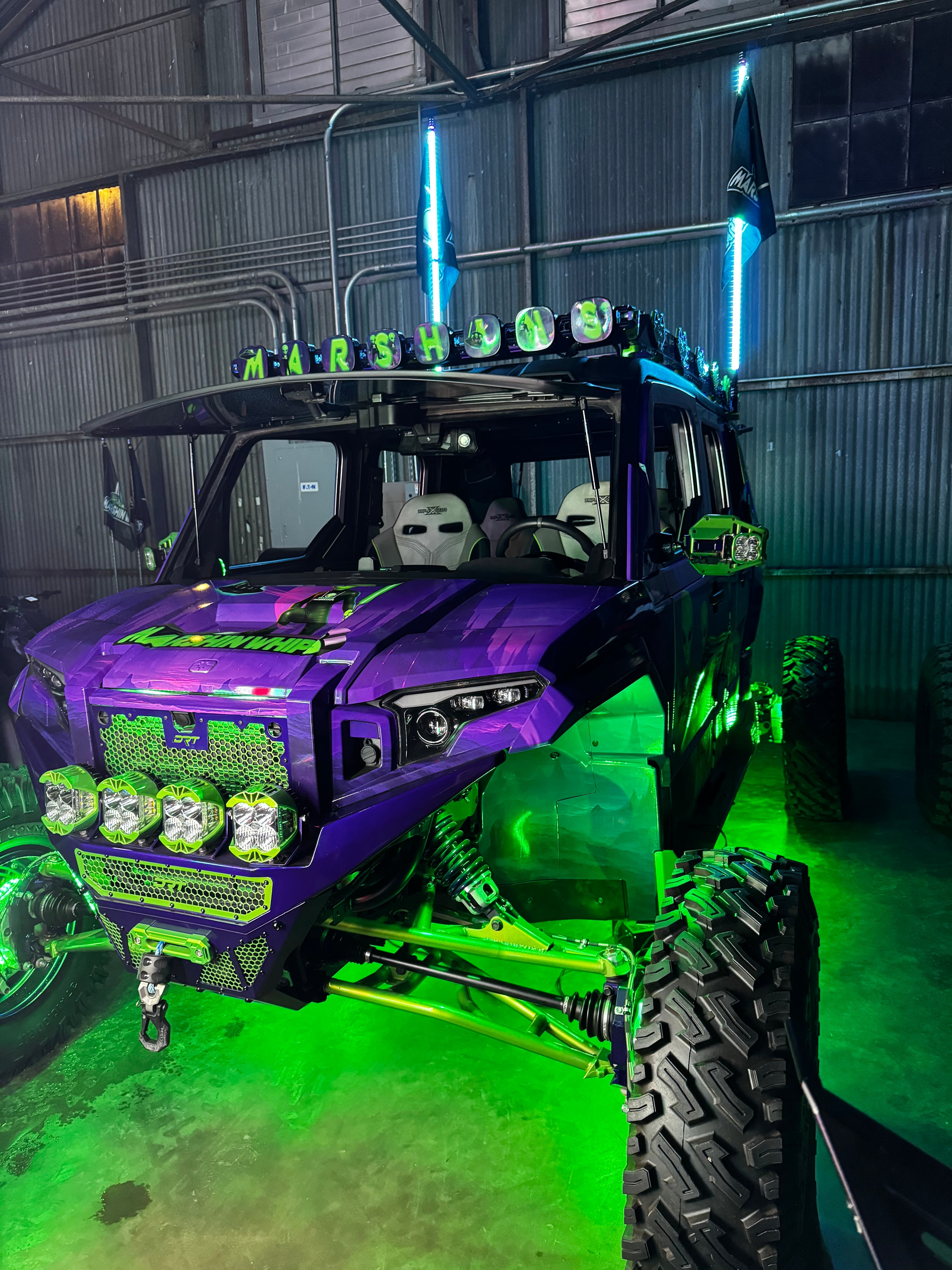 Marshin Whips Rosewell X-2 Billet Rocklights x8 (Kit)
