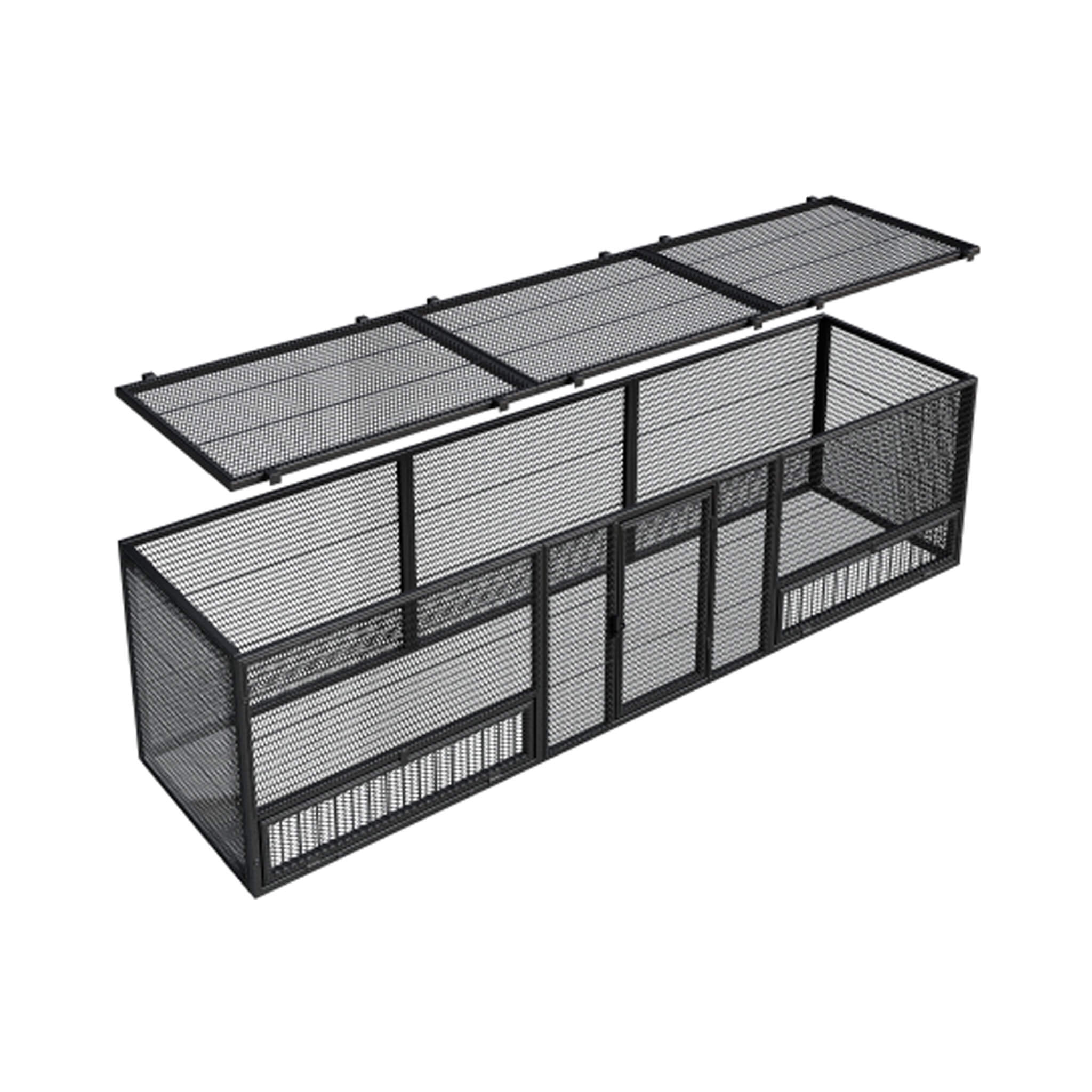 83-Inch Heavy-Duty Outdoor Metal Chicken Coop (SAK24679)