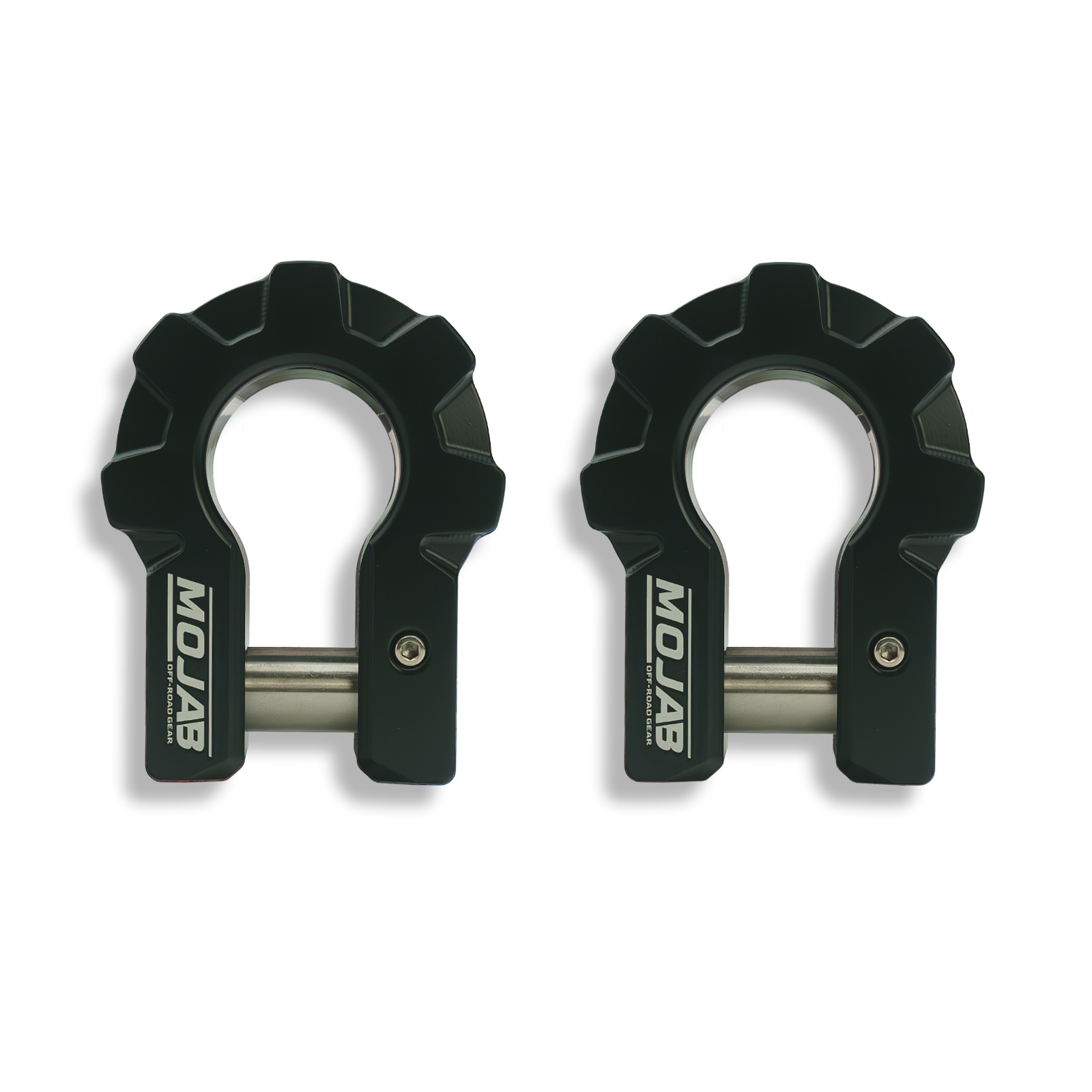 MOJAB 3/4" Extreme Duty Aluminum D-Shackle Set (9T) | Ceramic Coated | Lifetime Warranty