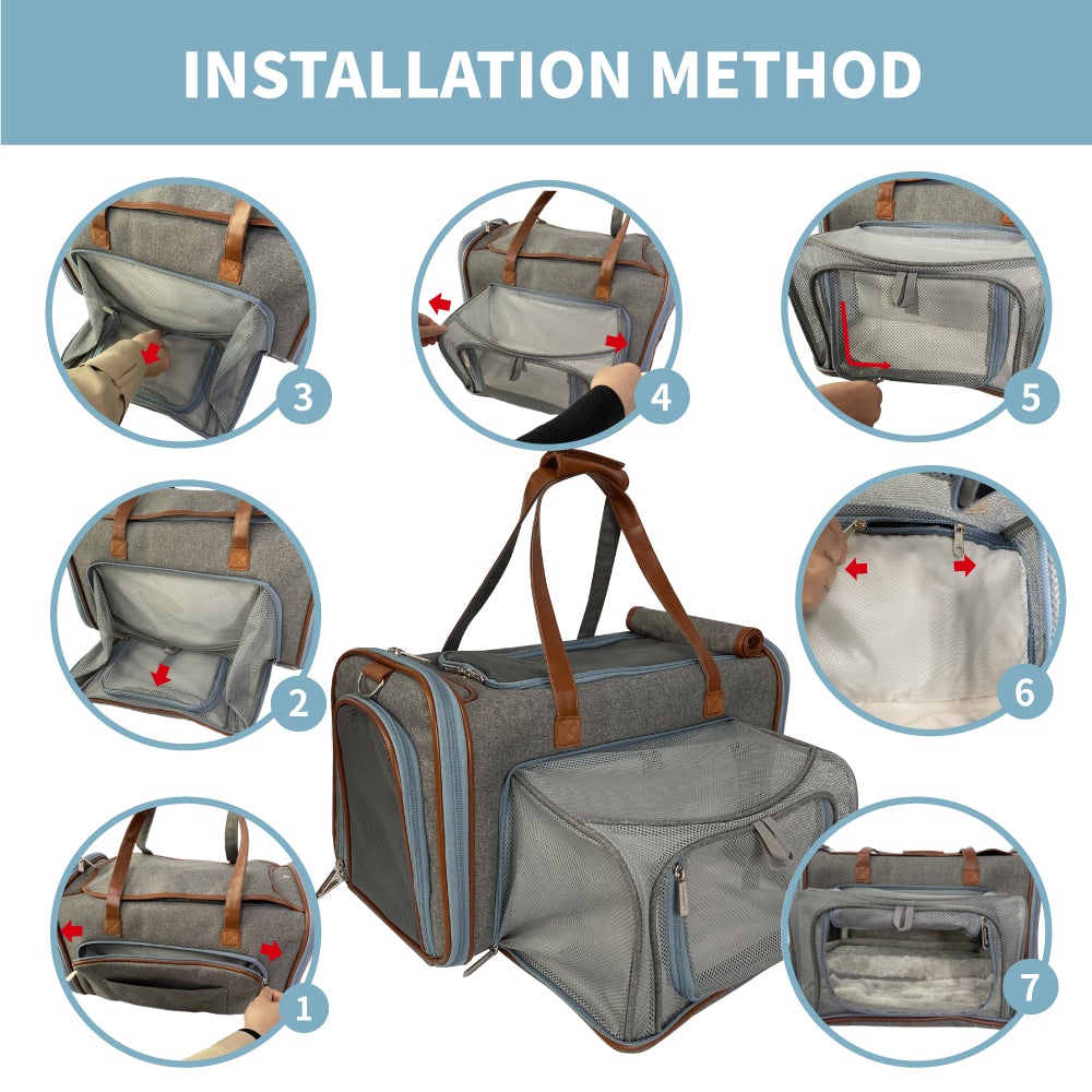 Mr. Peanut's Gold Series Big Apple Double Expandable Pet Carrier