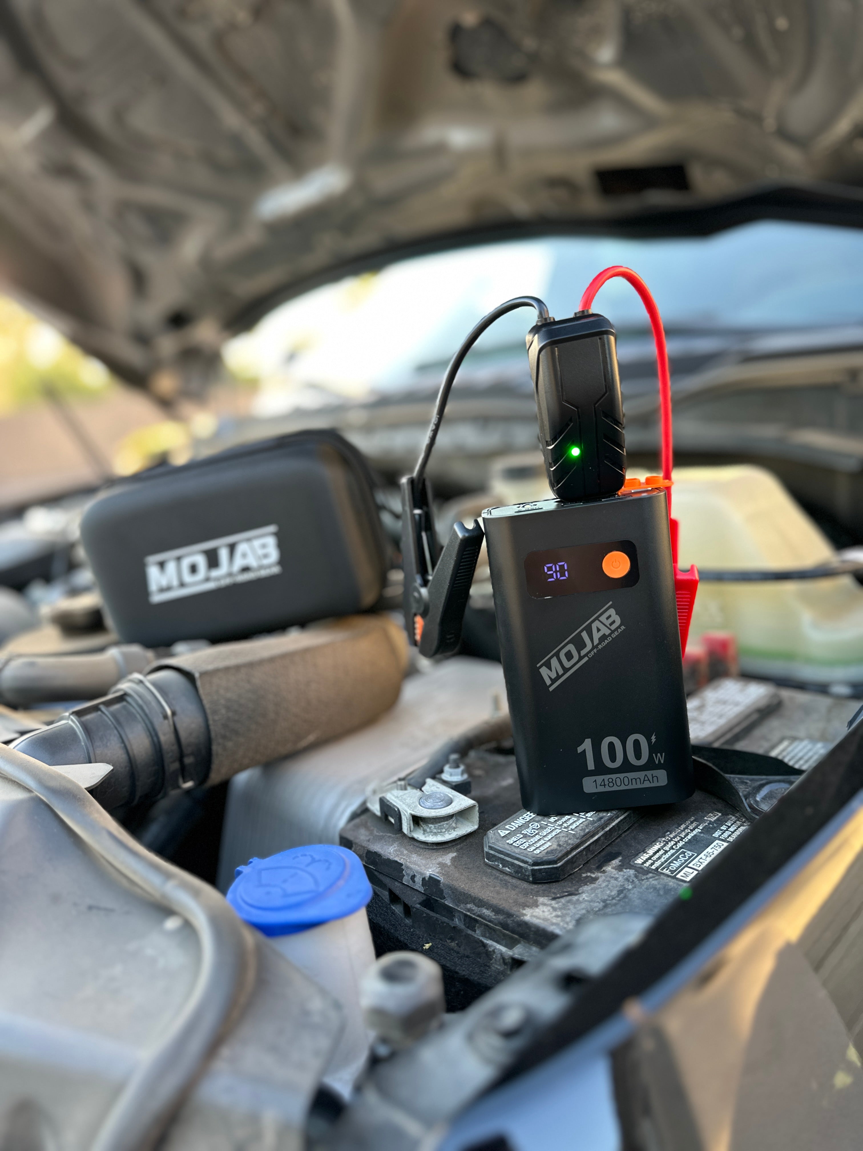 Battery Booster / Jump Starter | 1800A Peak | 14800mAh | Portable Power Bank