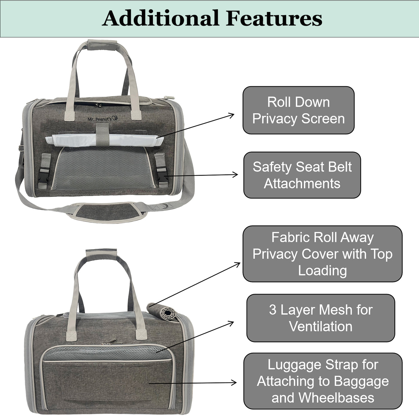 Mr. Peanut's Gold Series Expandable Pet Carrier V3.0 - Out of Stock Colors Landing Late August