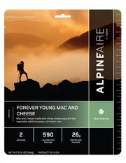 AlpineAire Forever Young Mac and Cheese | Vegetarian Cook-in-Pouch Meal
