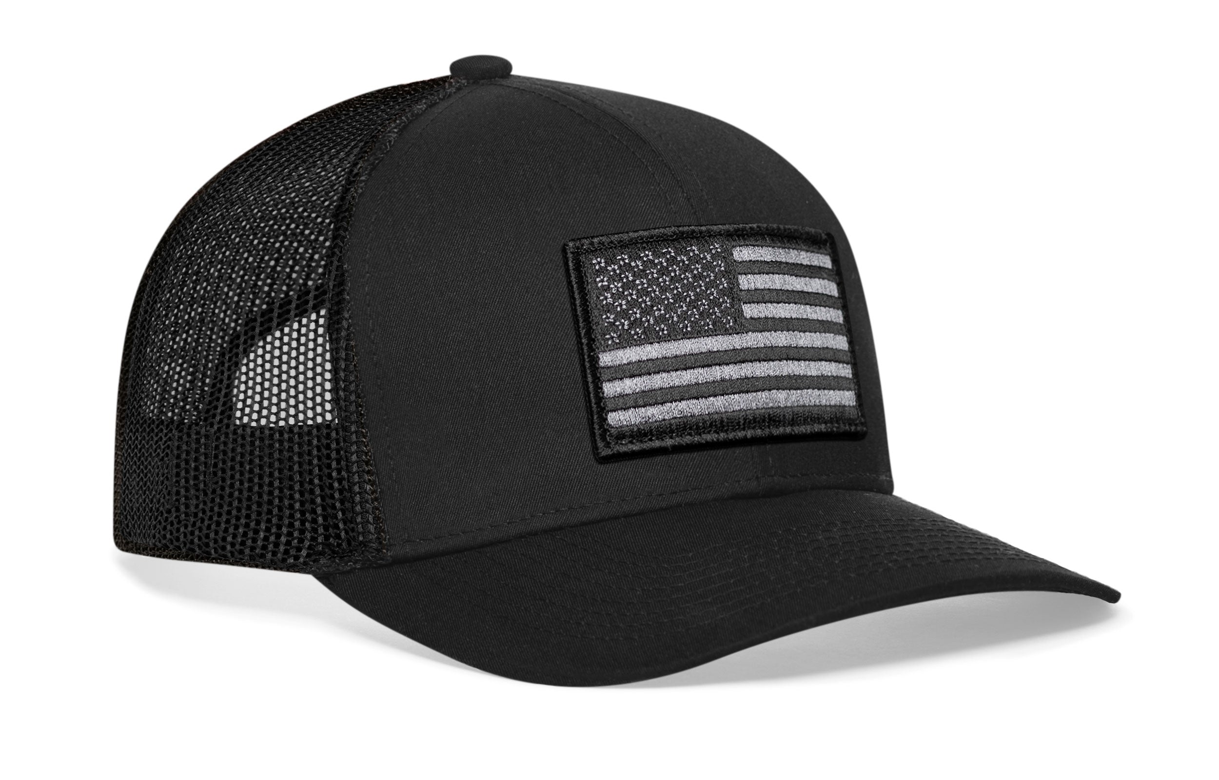 American Flag Trucker Hat  |  USA Tactical Snapback