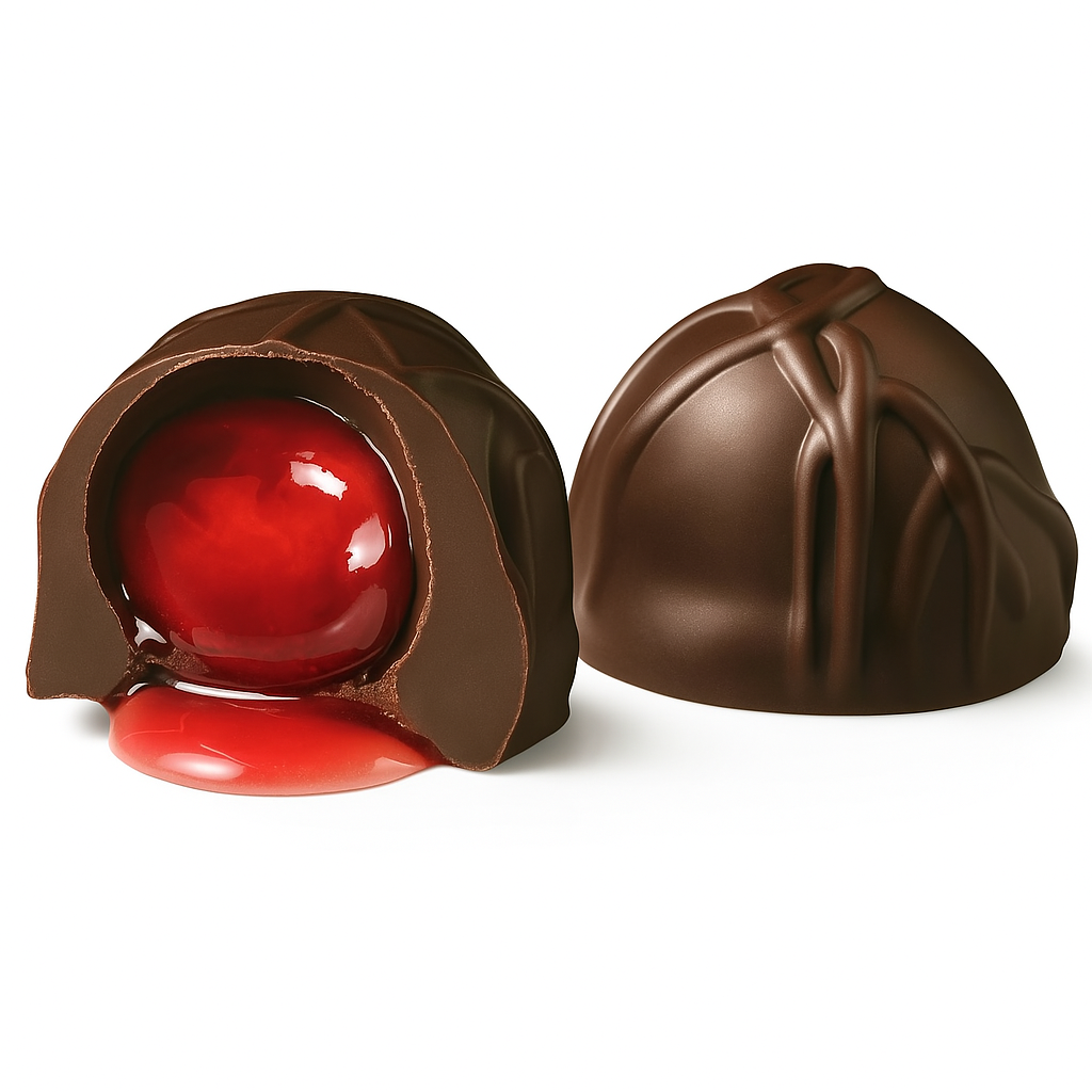 Andy Anand Sugar-Free Belgian Dark Chocolate Cherry Cordials Truffles, 25 pc – Plant-Based, Liquid Center, Diabetic-Friendly, Birthday Gift Box