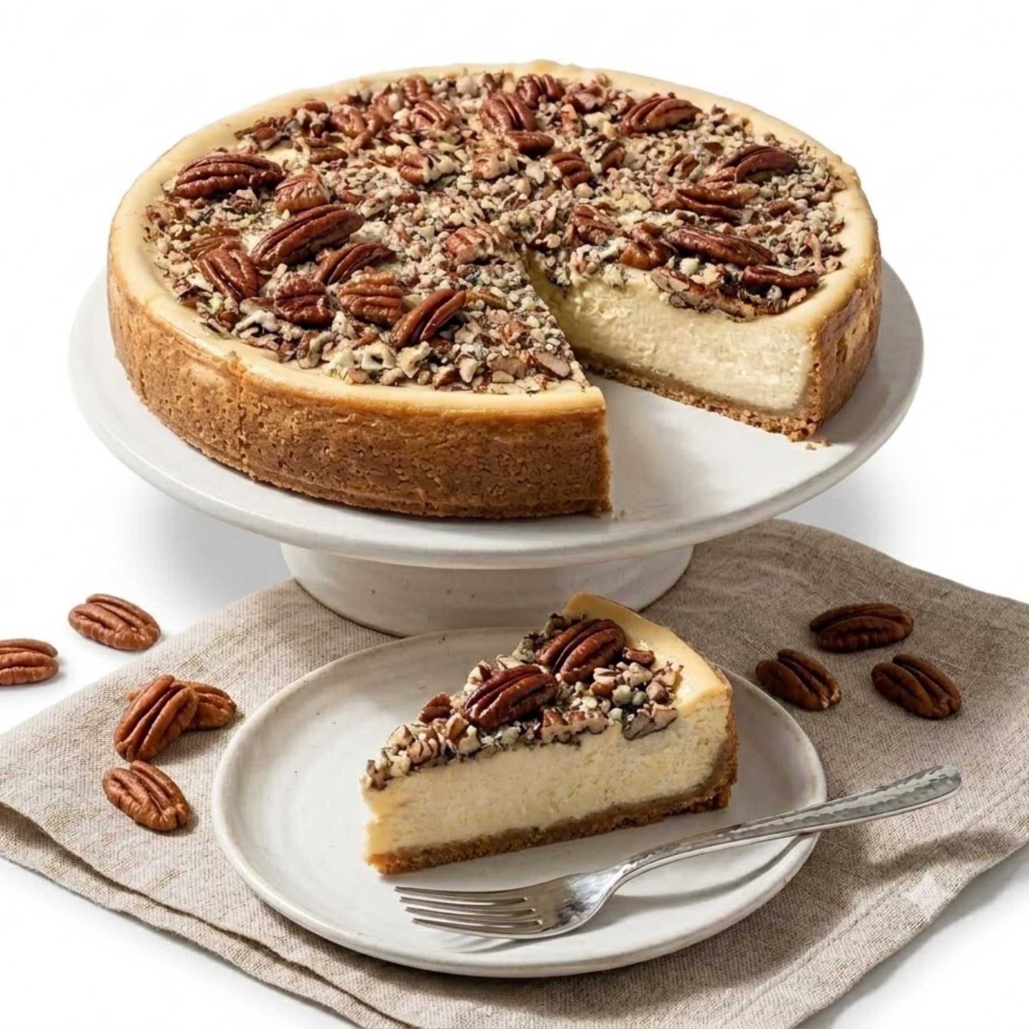 Andy Anand Sugar-Free Gluten-Free Caramel Pecan Cake, 9-Inch, 2.8 lb – Keto & Diabetic-Friendly, Natural Sweetener, Birthday Gift Box
