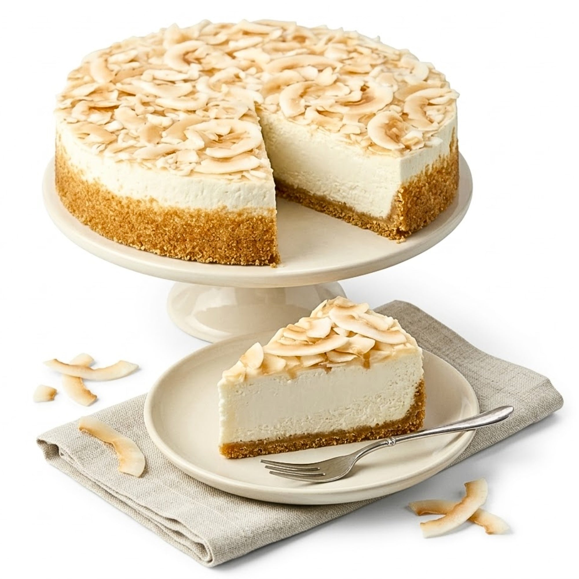 Andy Anand Lemon Coconut Cake, 9-Inch, 2.9 lb – Vegan Gluten-Free & Dairy-Free, Fresh Meyer Lemon & Toasted Coconut, Birthday & Holiday Gift