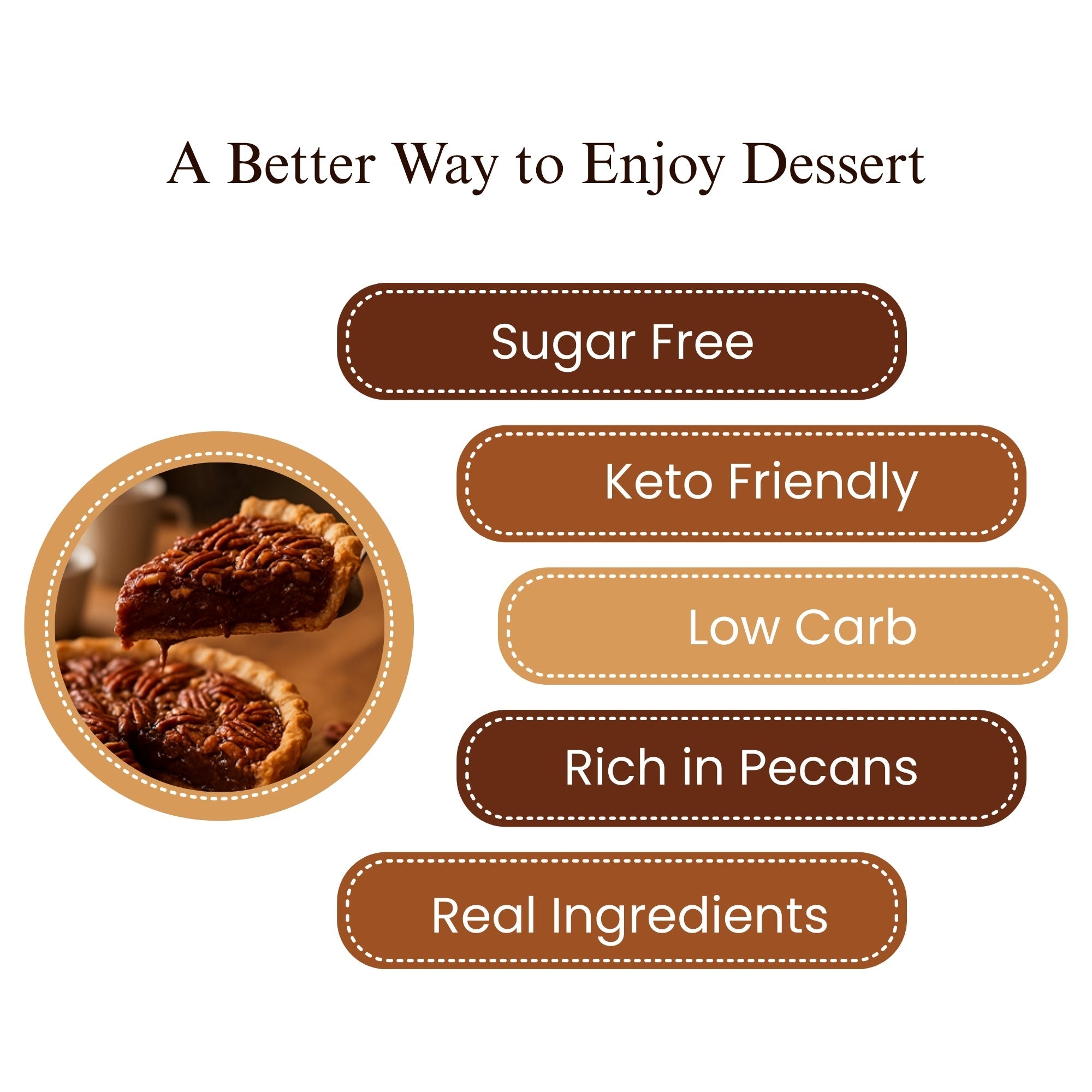 Andy Anand Sugar-Free Dark Chocolate Pecan Pie, 2 lb – Keto & Diabetic-Friendly, Real Toasted Pecans, Flaky Crust, Birthday & Holiday Gift