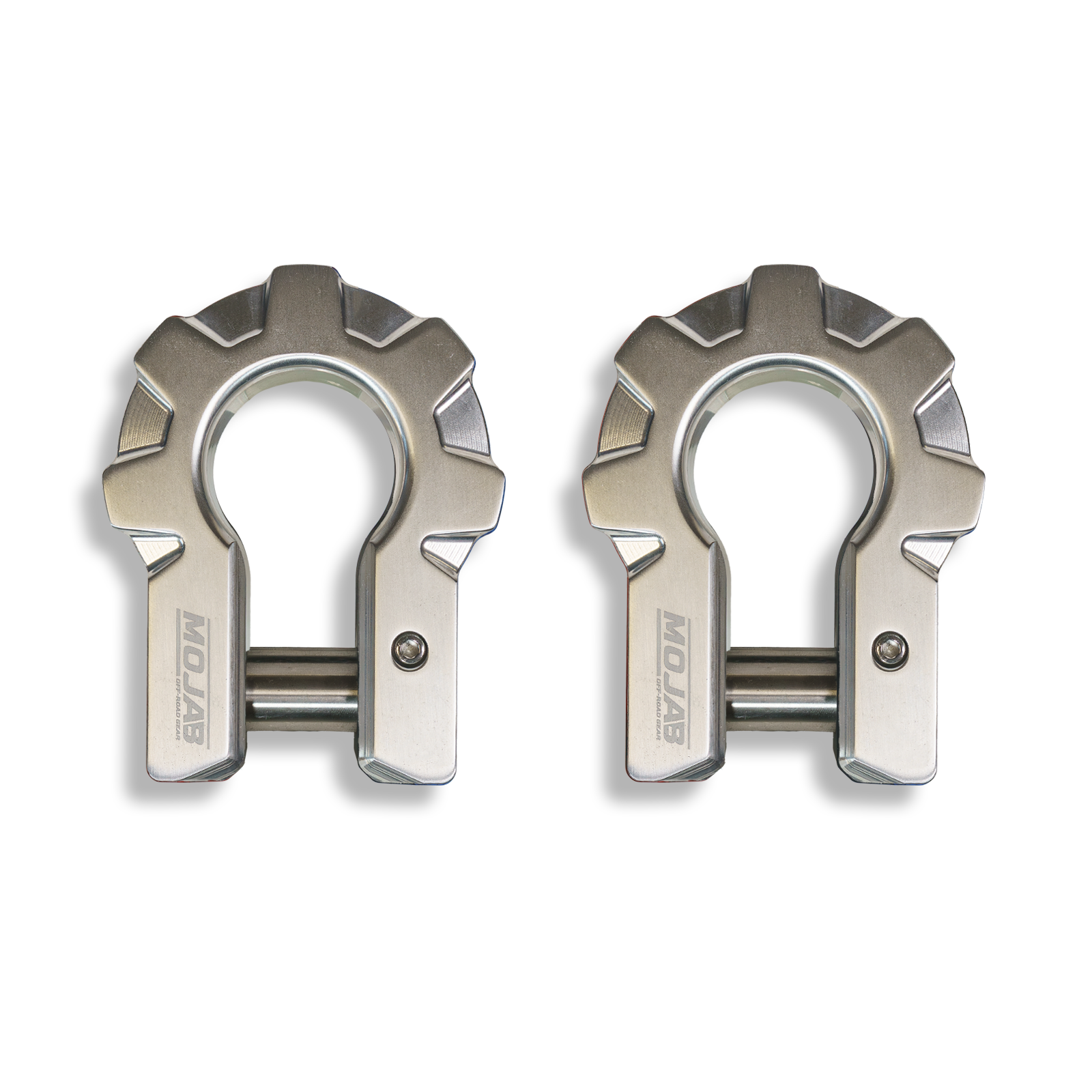 MOJAB 3/4" Extreme Duty Aluminum D-Shackle Set (9T) | Ceramic Coated | Lifetime Warranty