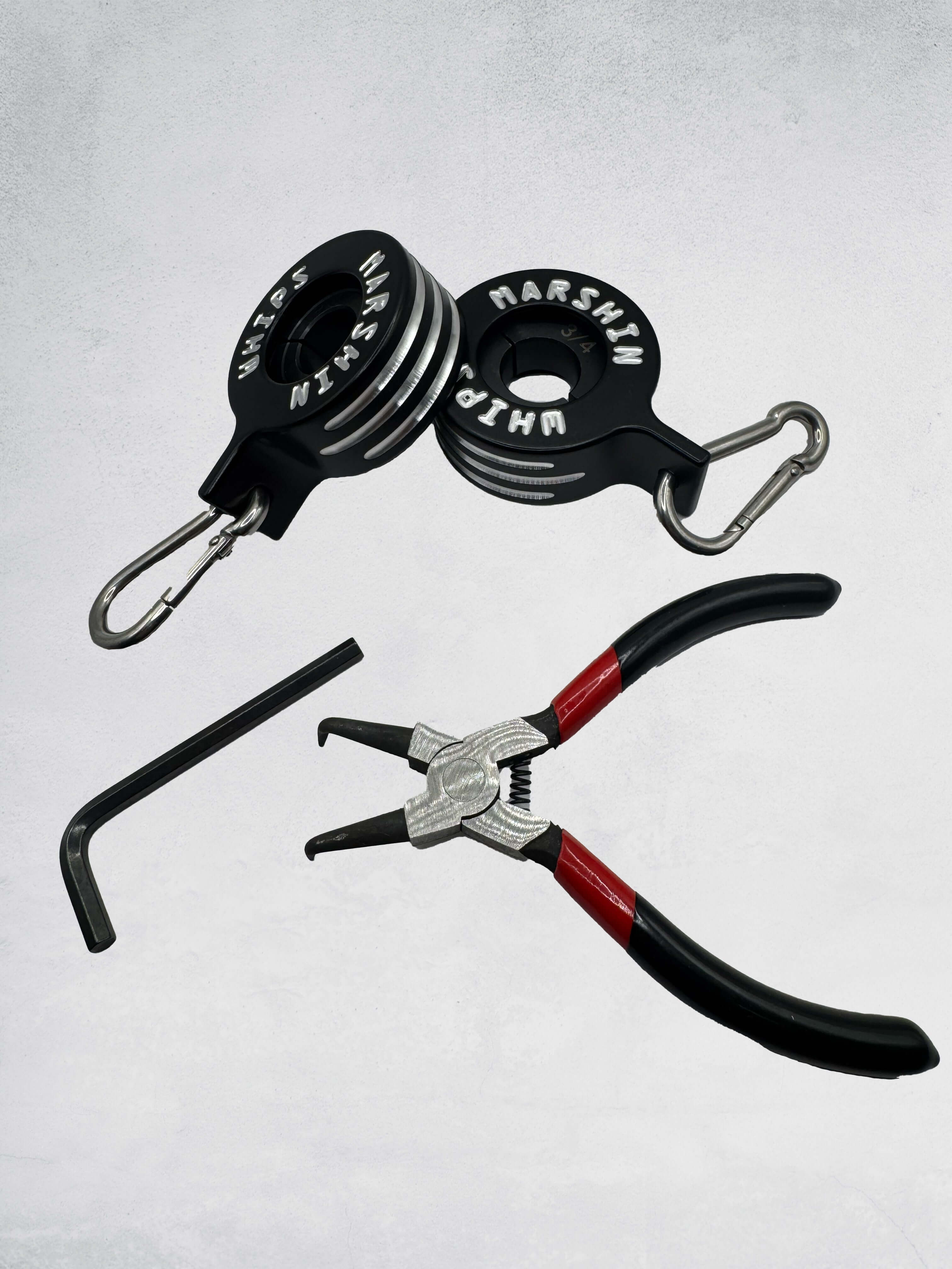 Marshin Whips 360° Rotating Flag Clips (22MM) | Game Changer Series Tangle-Free Kit