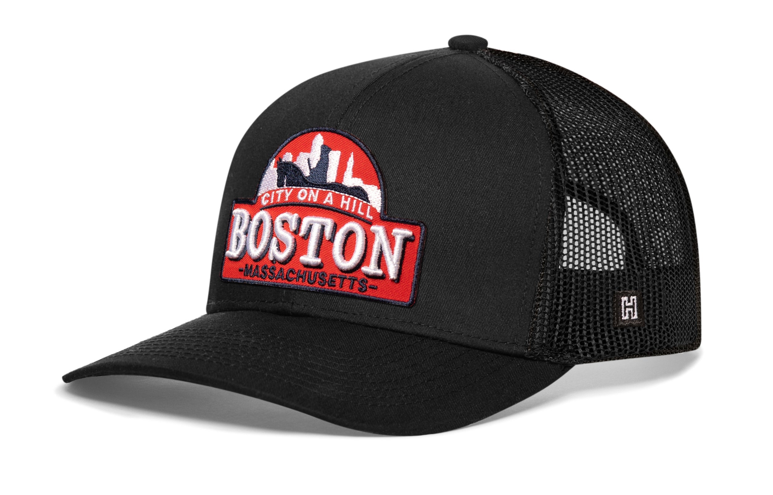 Boston City On A Hill Trucker Hat  |  Cityscape Snapback