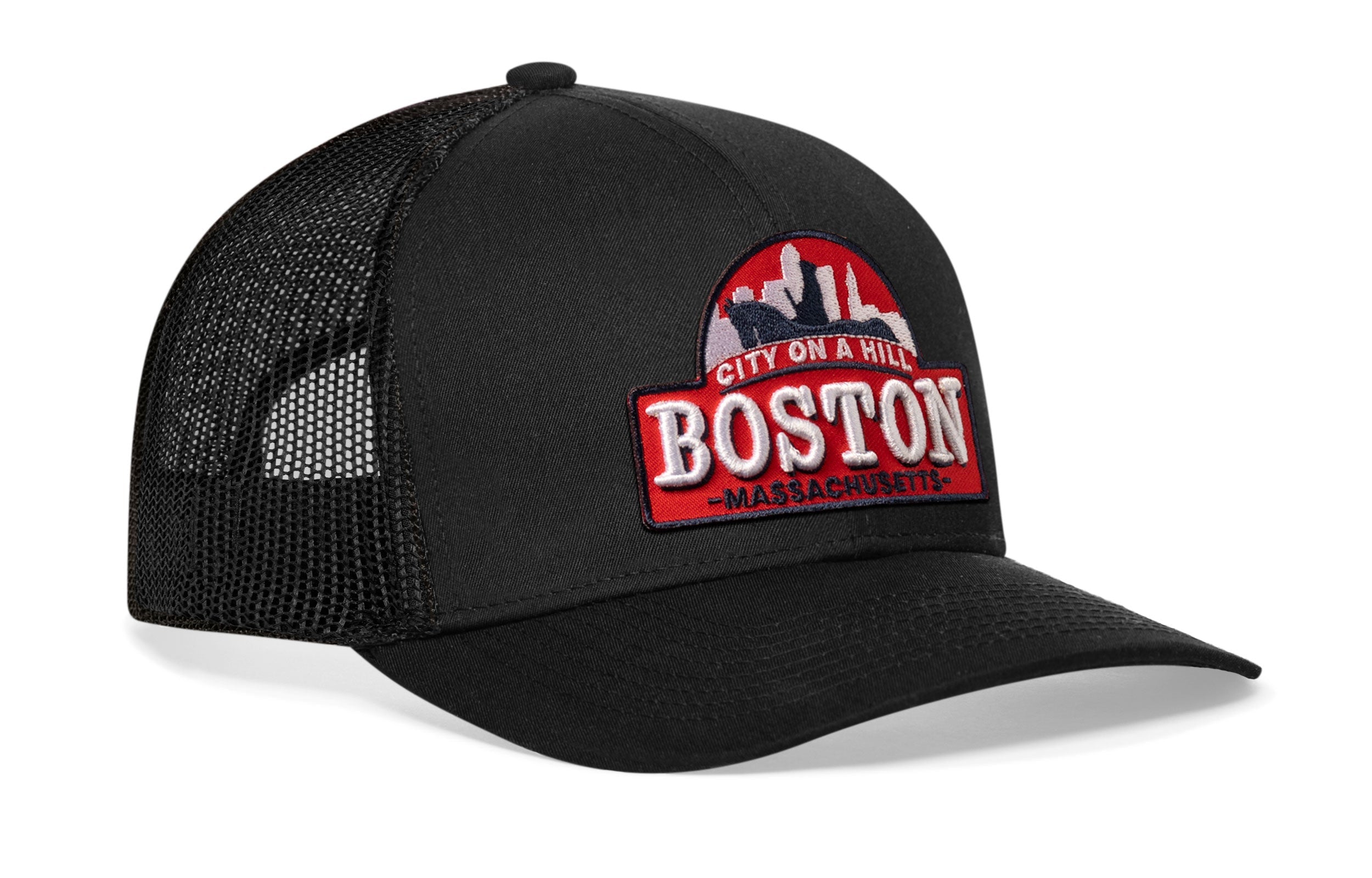 Boston City On A Hill Trucker Hat  |  Cityscape Snapback
