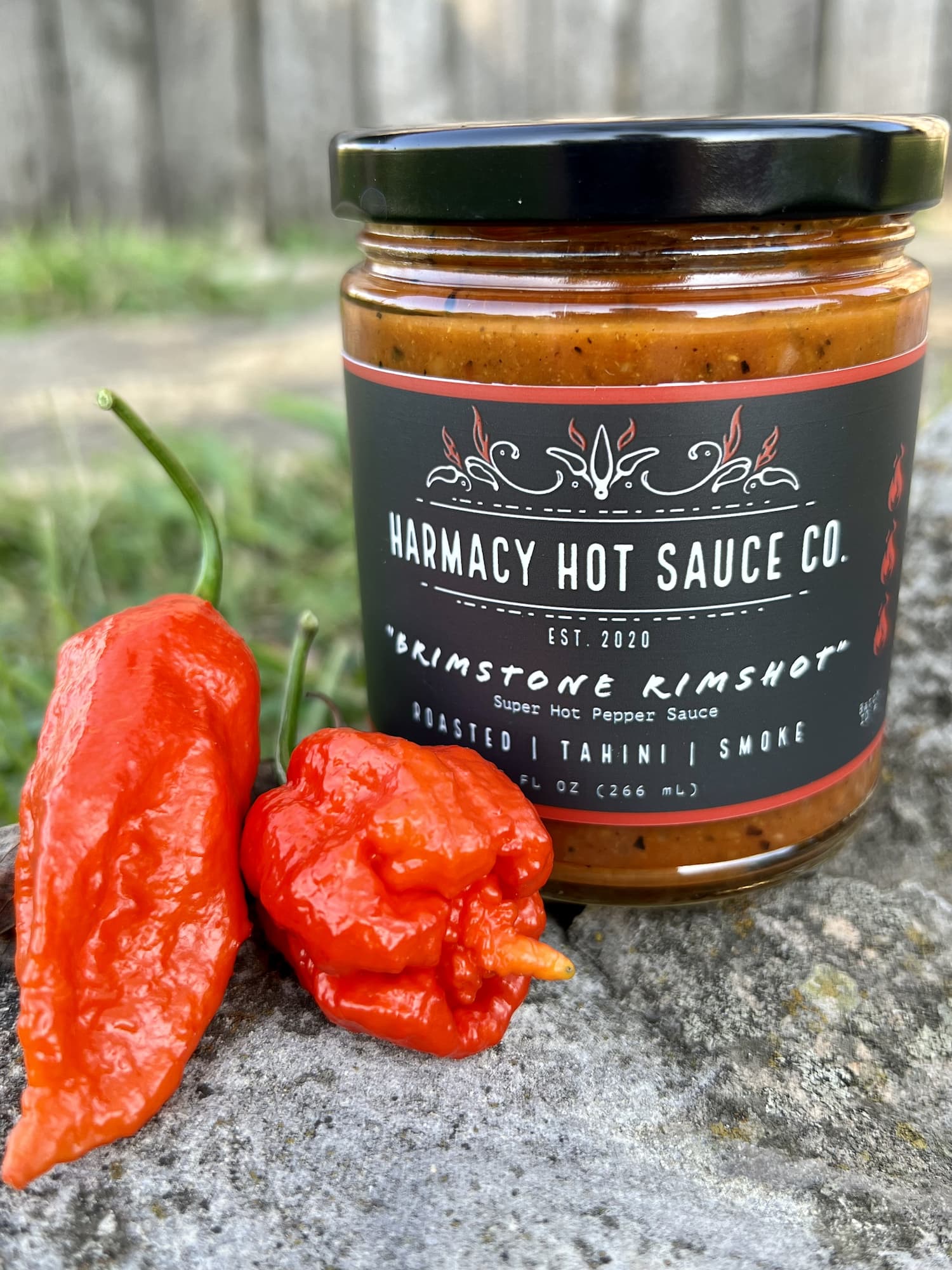 Brimstone Inferno - Extra Hot Roasted Red Pepper & Tahini (9oz)