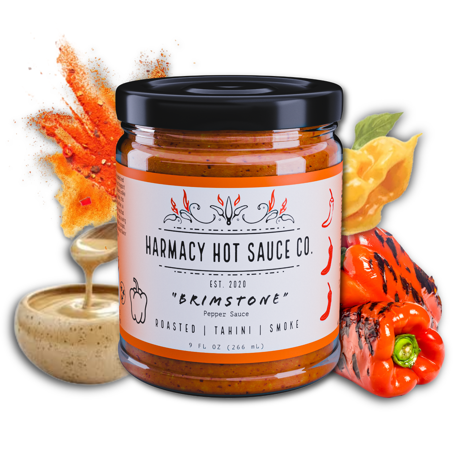 Brimstone - Roasted Red Pepper & Tahini (9oz)