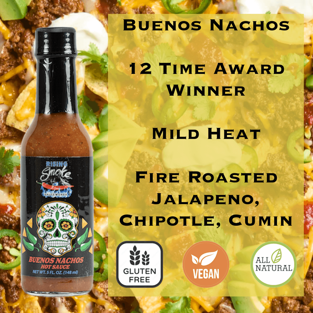 Buenos Nachos - Jalapeño Chipotle Taco Sauce (Mild)
