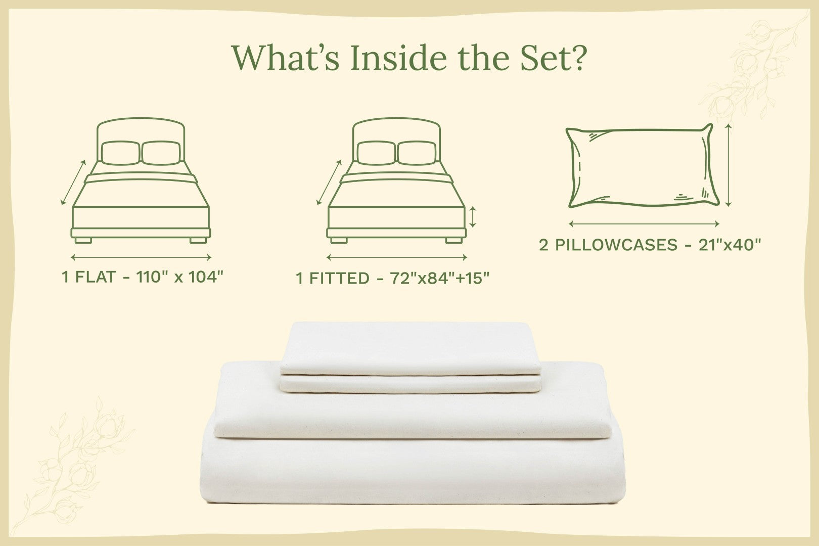 Organic Sateen Bed Sheets Set