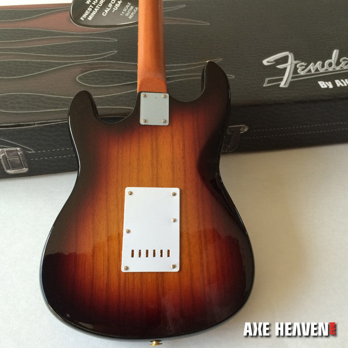 Officially Licensed Mini Sunburst Fender™ Strat™ Guitar Tortoise Pickguard Model