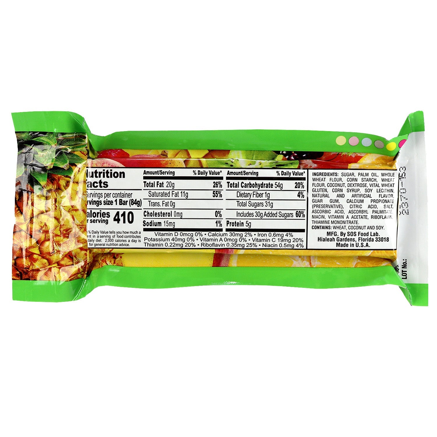 Millennium Energy Bar Tropical Fruit 400 Calories