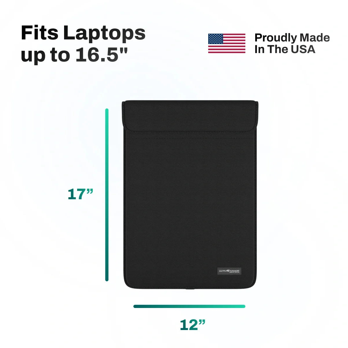 Ultra Armor Laptop & Tablet Faraday Bag – Cybersecurity, Privacy & EMP Attack Shield (Fits up to 16.5" Laptops)